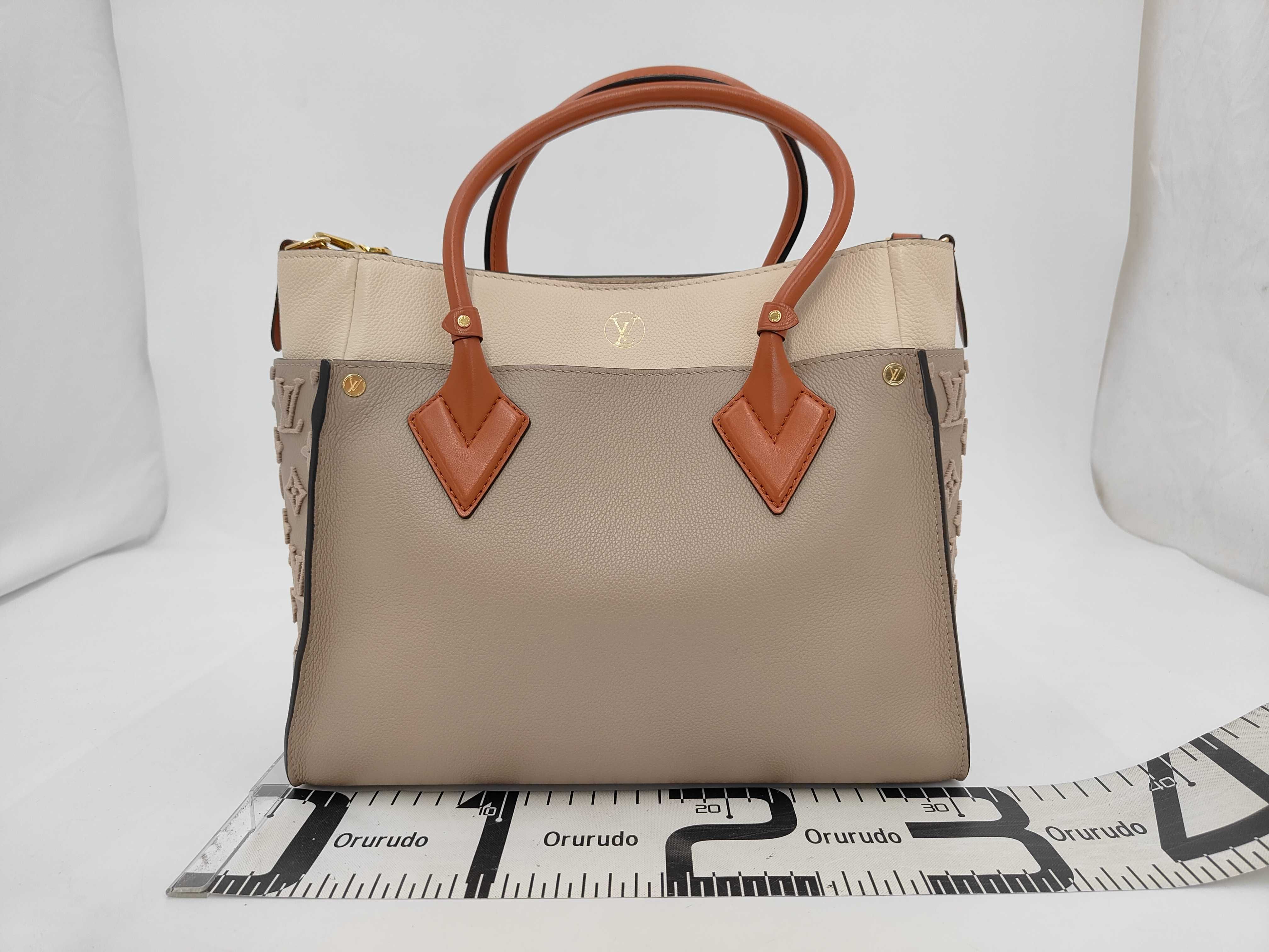 On My Side MM Monogram Tuffetage Grain Calfskin Handbag M53825 — view 2