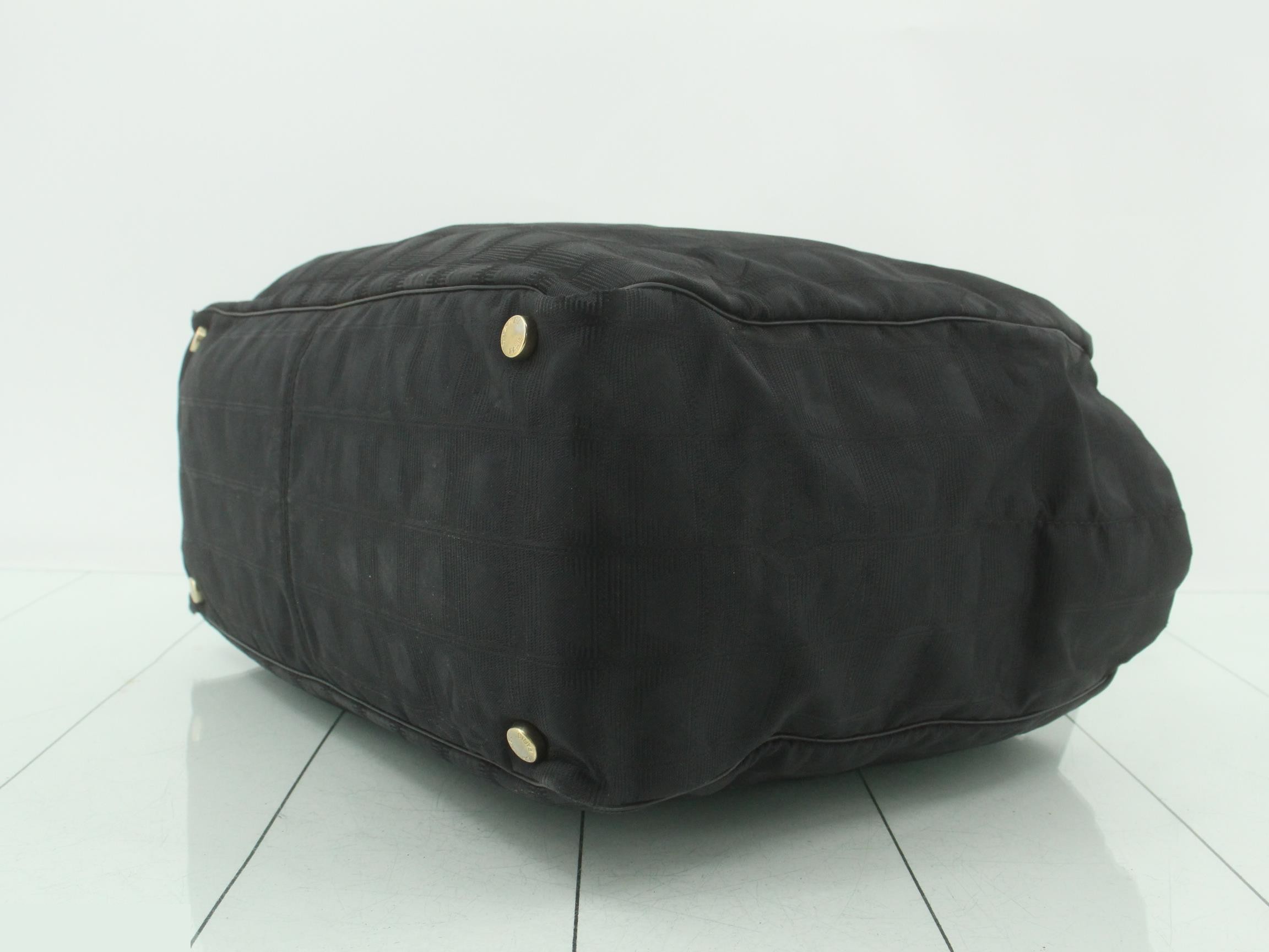 New Travel Line Nylon Tote Bag, Black — view 6
