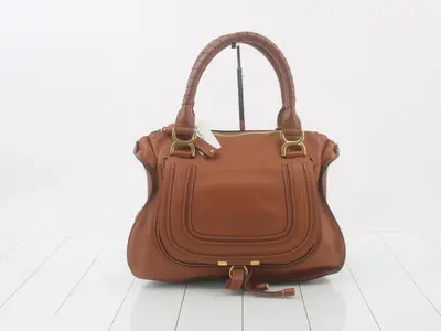Leather tote bag