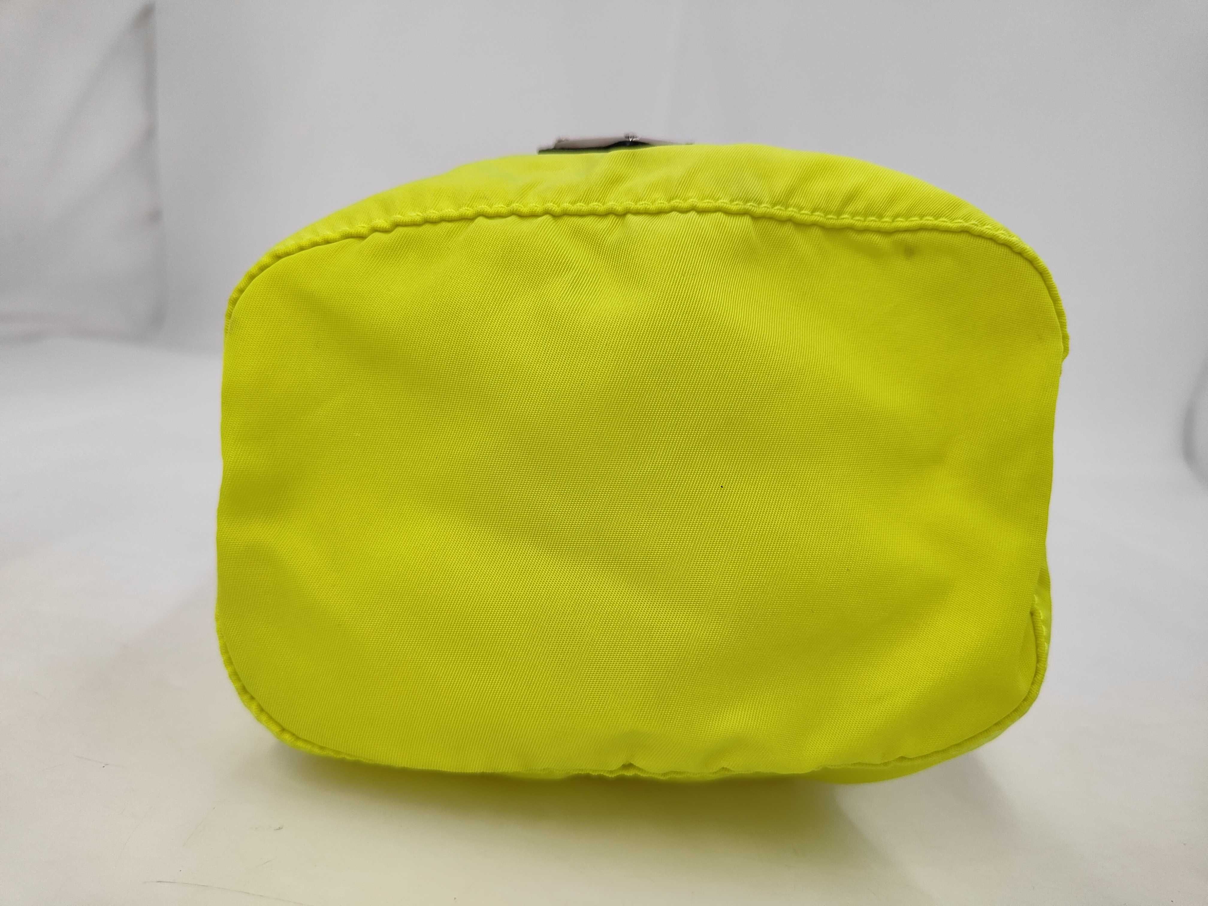 drawstring pouch, yellow, nylon pouch for small items. — view 3