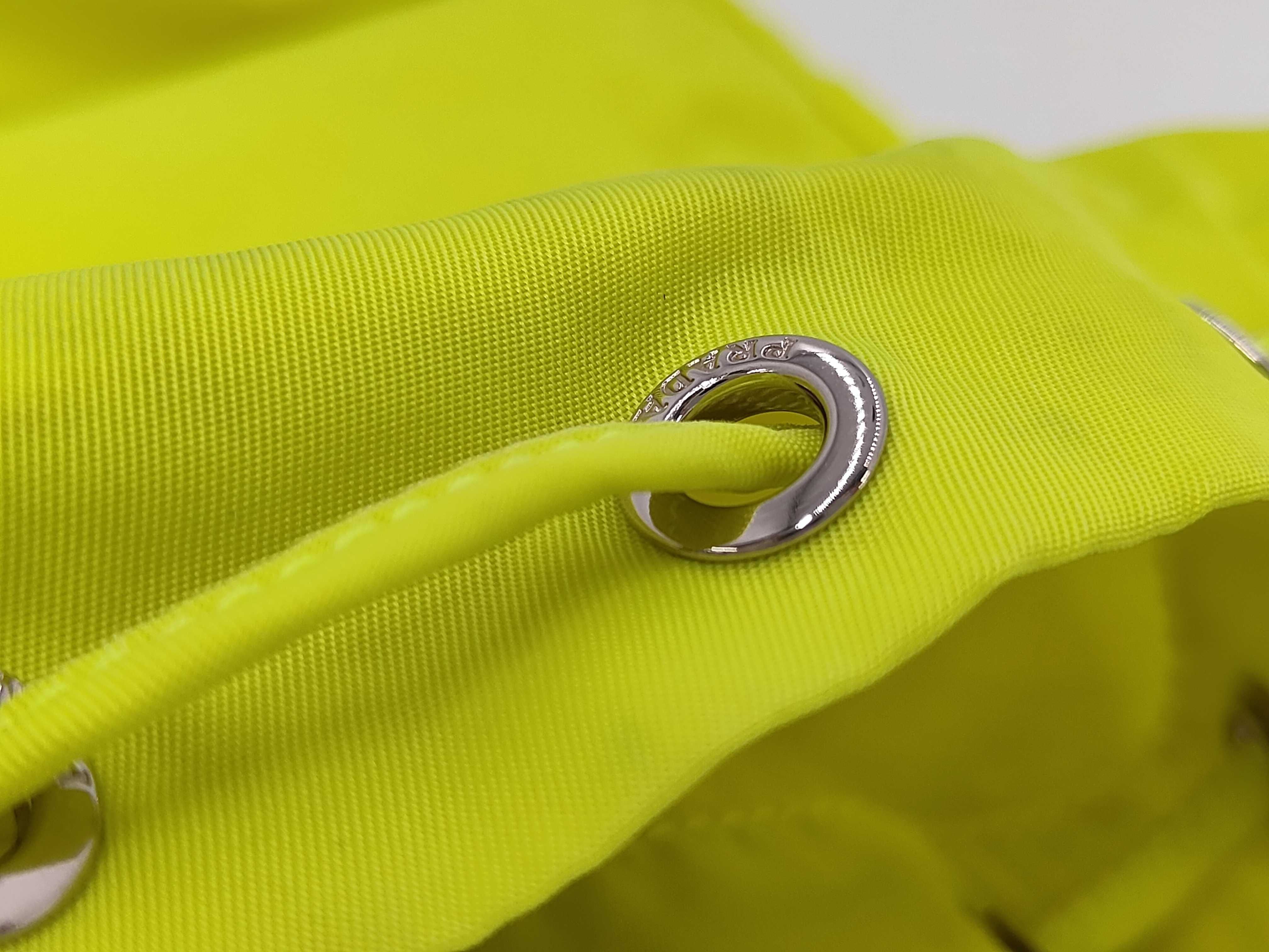 drawstring pouch, yellow, nylon pouch for small items. — view 8
