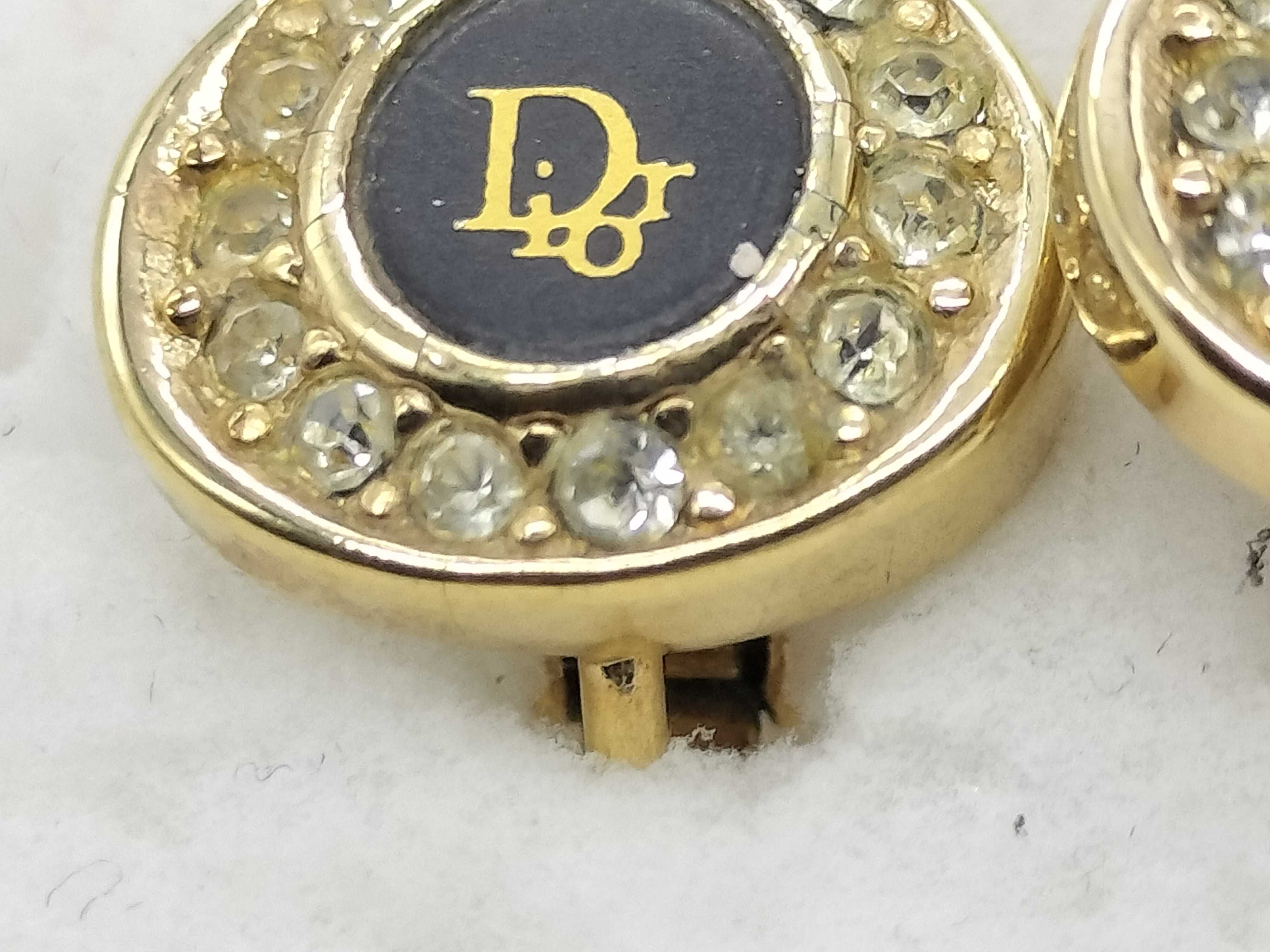 Teardrop Logo Rhinestone Earrings — view 2