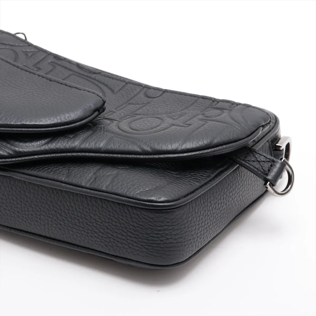 Gravity Saddle 3-in-1 Bag Leather Shoulder Bag Black — view 5