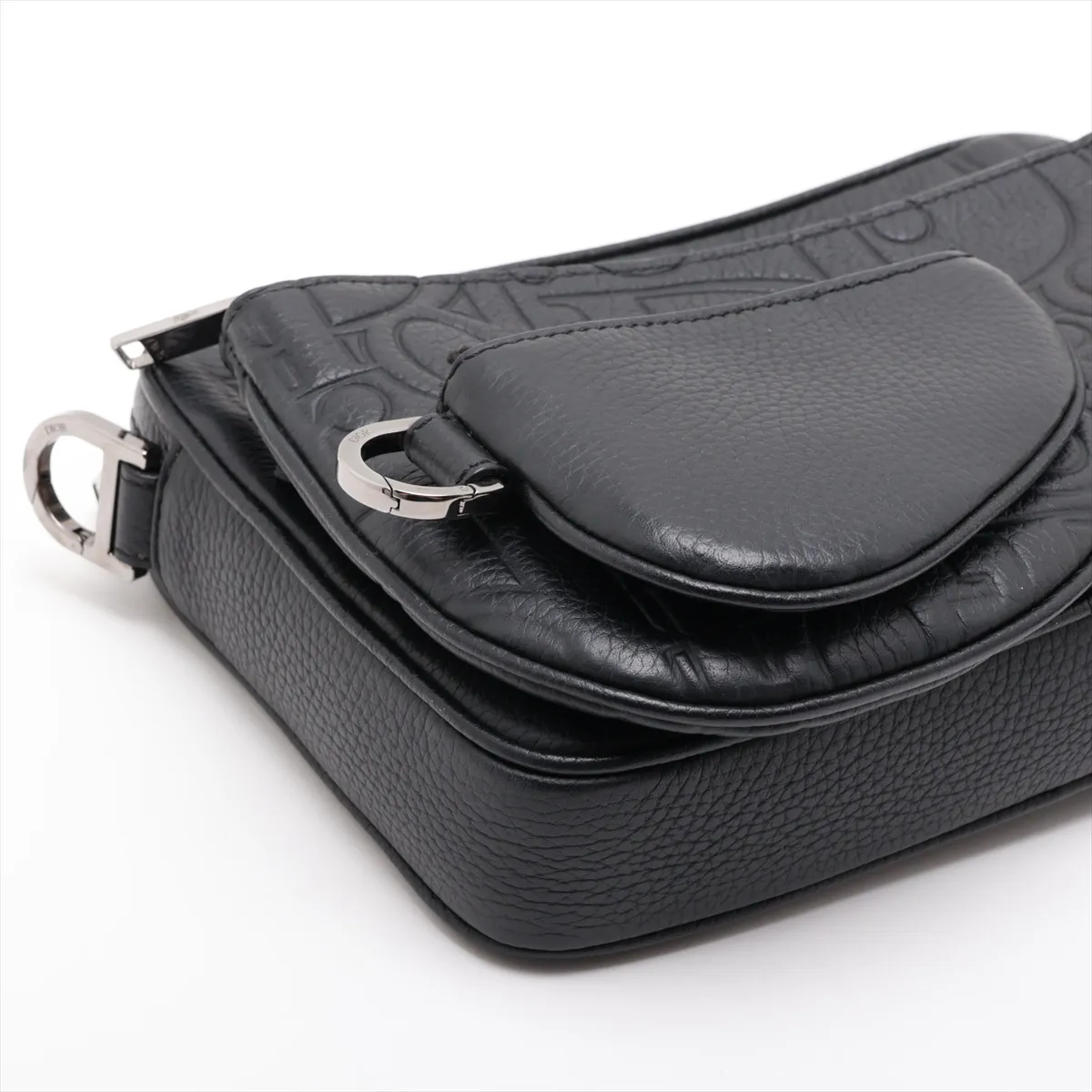 Gravity Saddle 3-in-1 Bag Leather Shoulder Bag Black — view 6