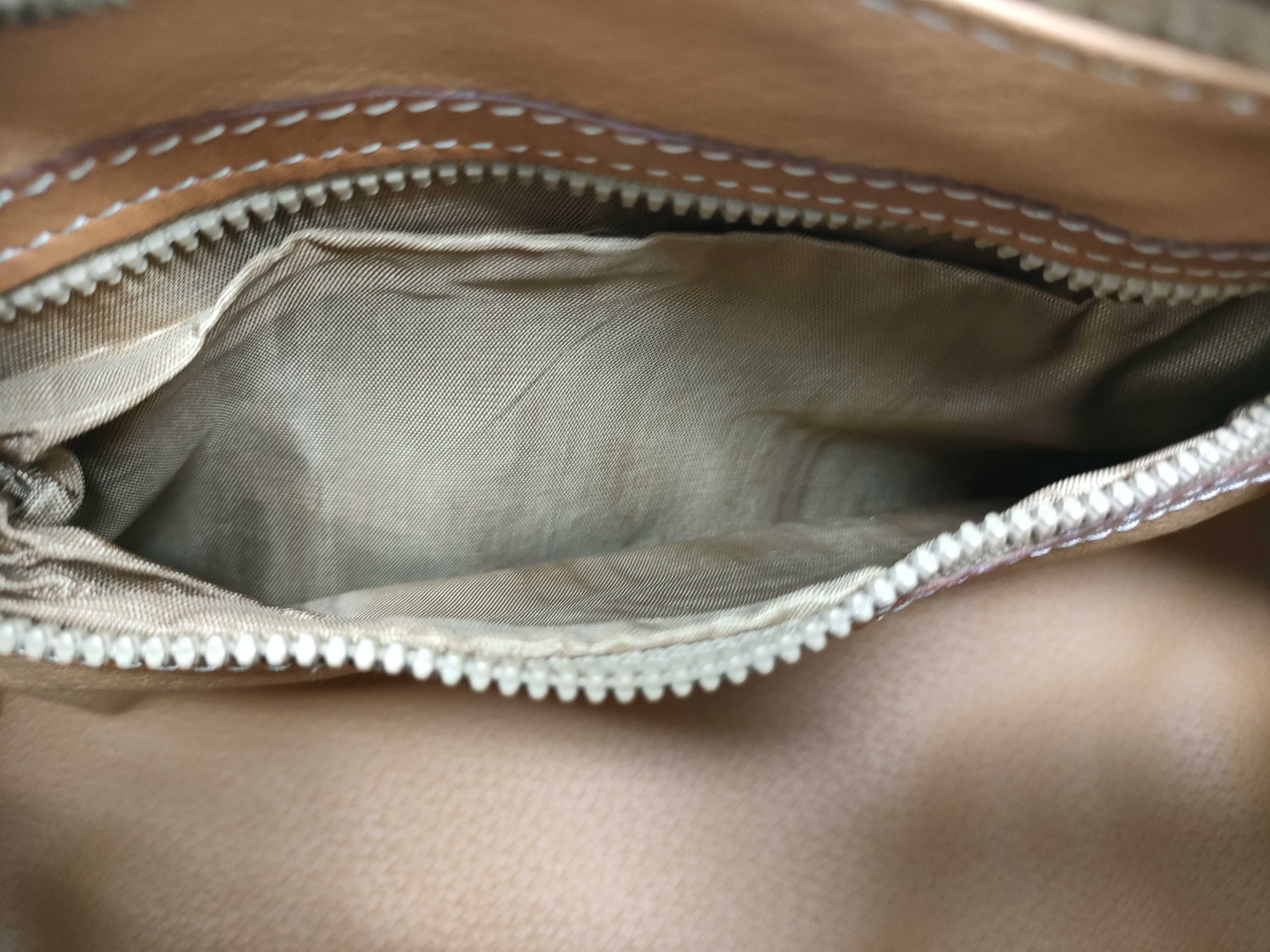 Macadam Brown Cylindrical Tote Bag Handbag — view 11