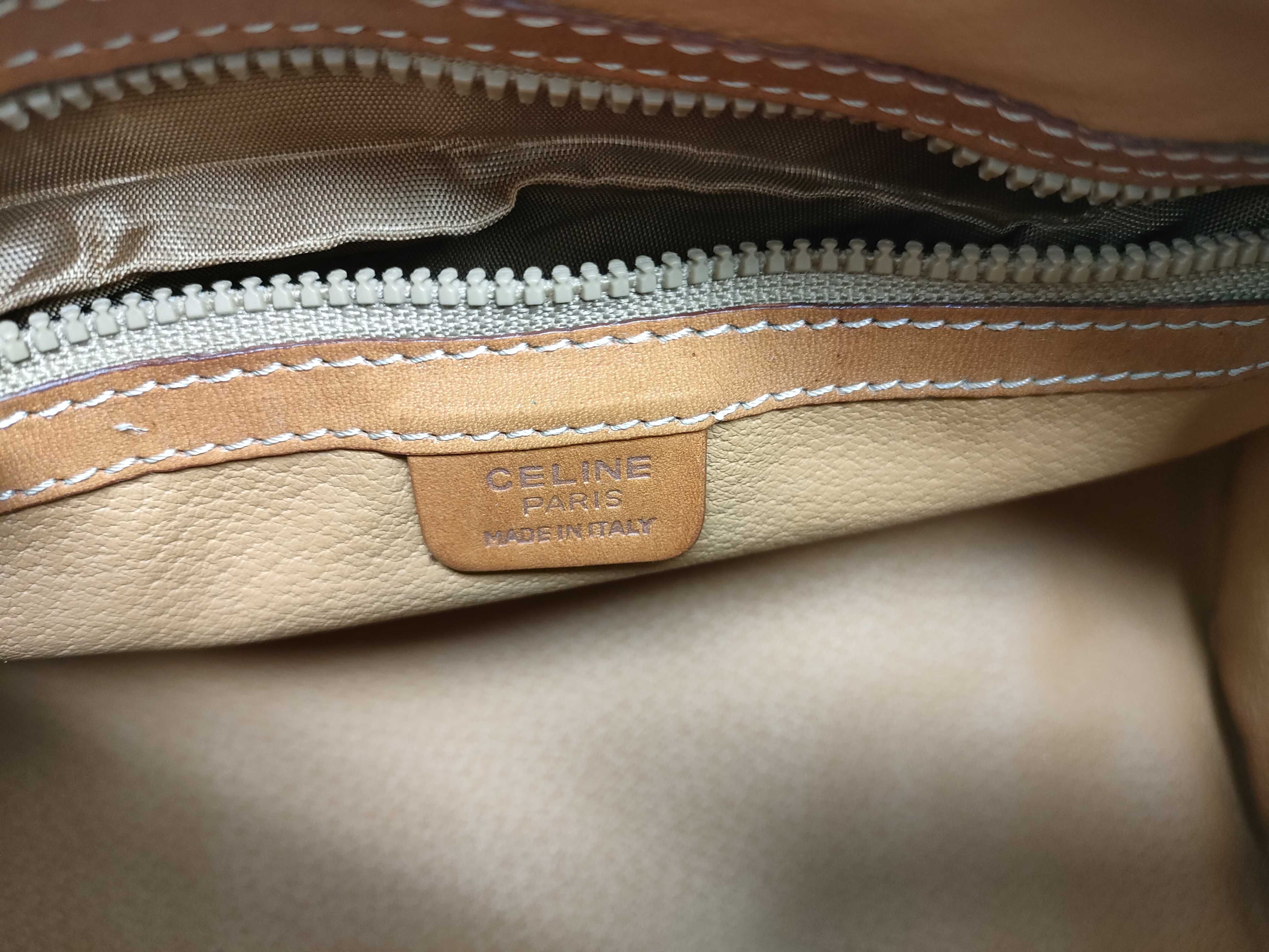 Macadam Brown Cylindrical Tote Bag Handbag — view 12