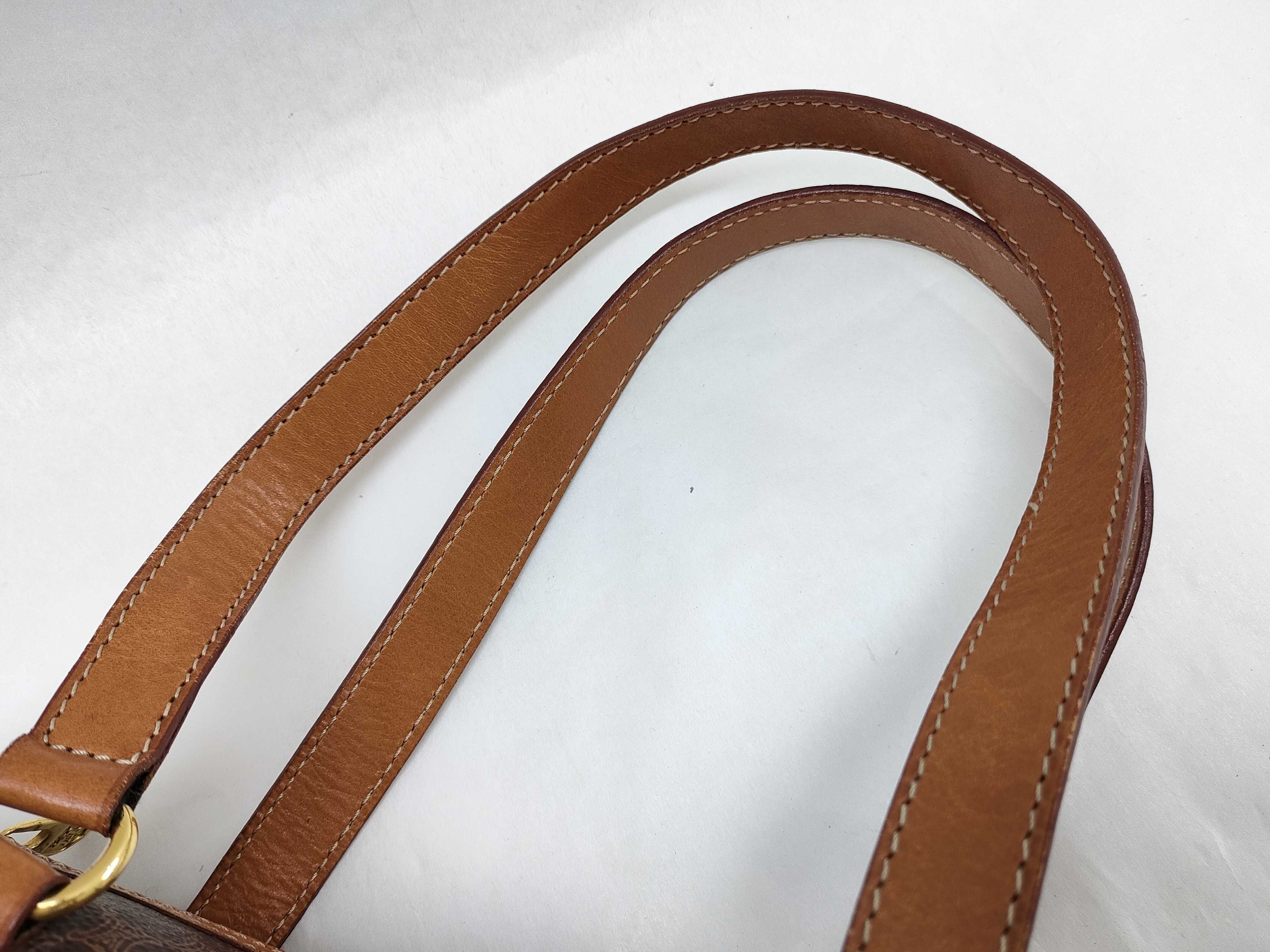 Macadam Brown Cylindrical Tote Bag Handbag — view 3