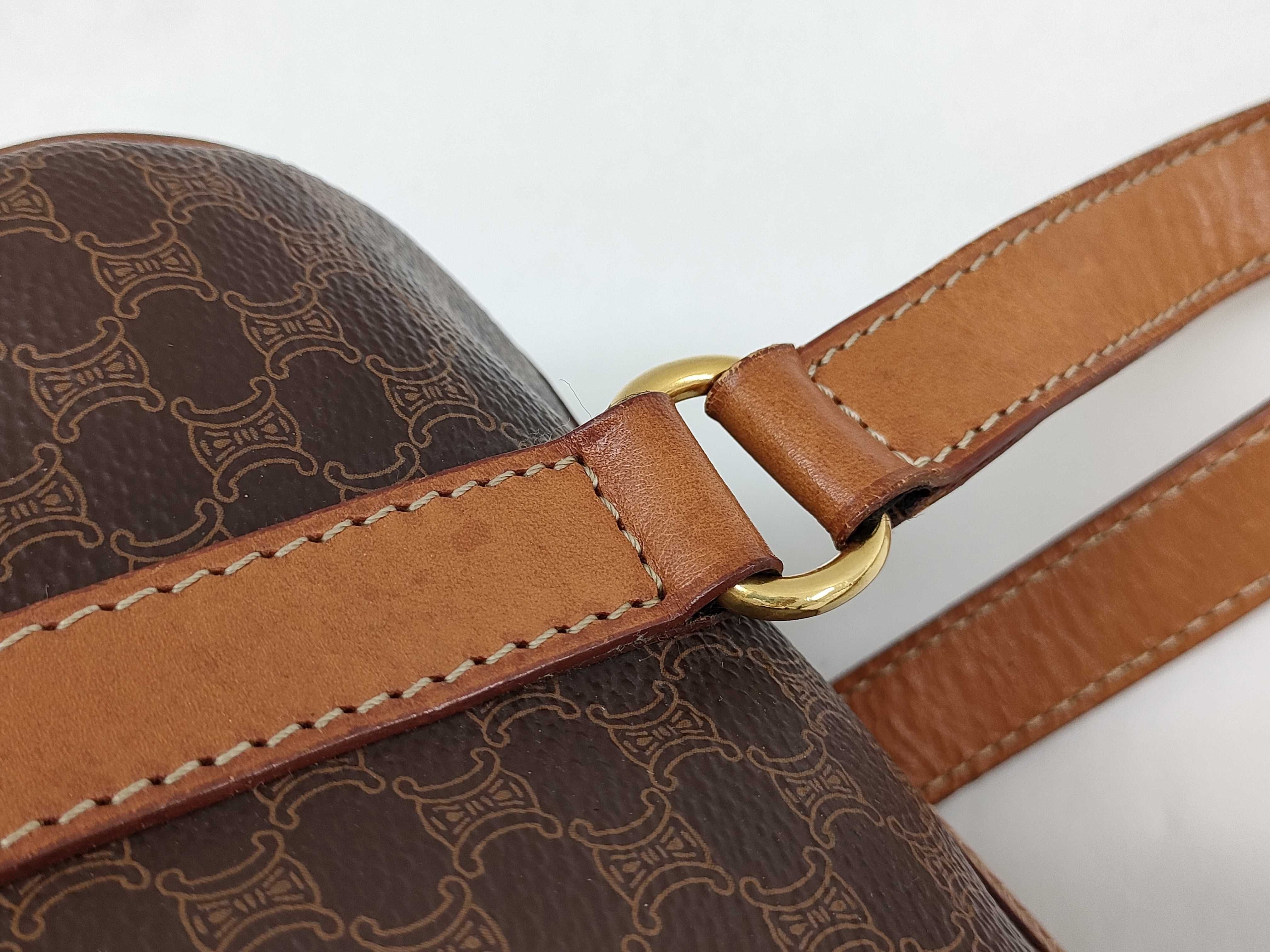 Macadam Brown Cylindrical Tote Bag Handbag — view 5