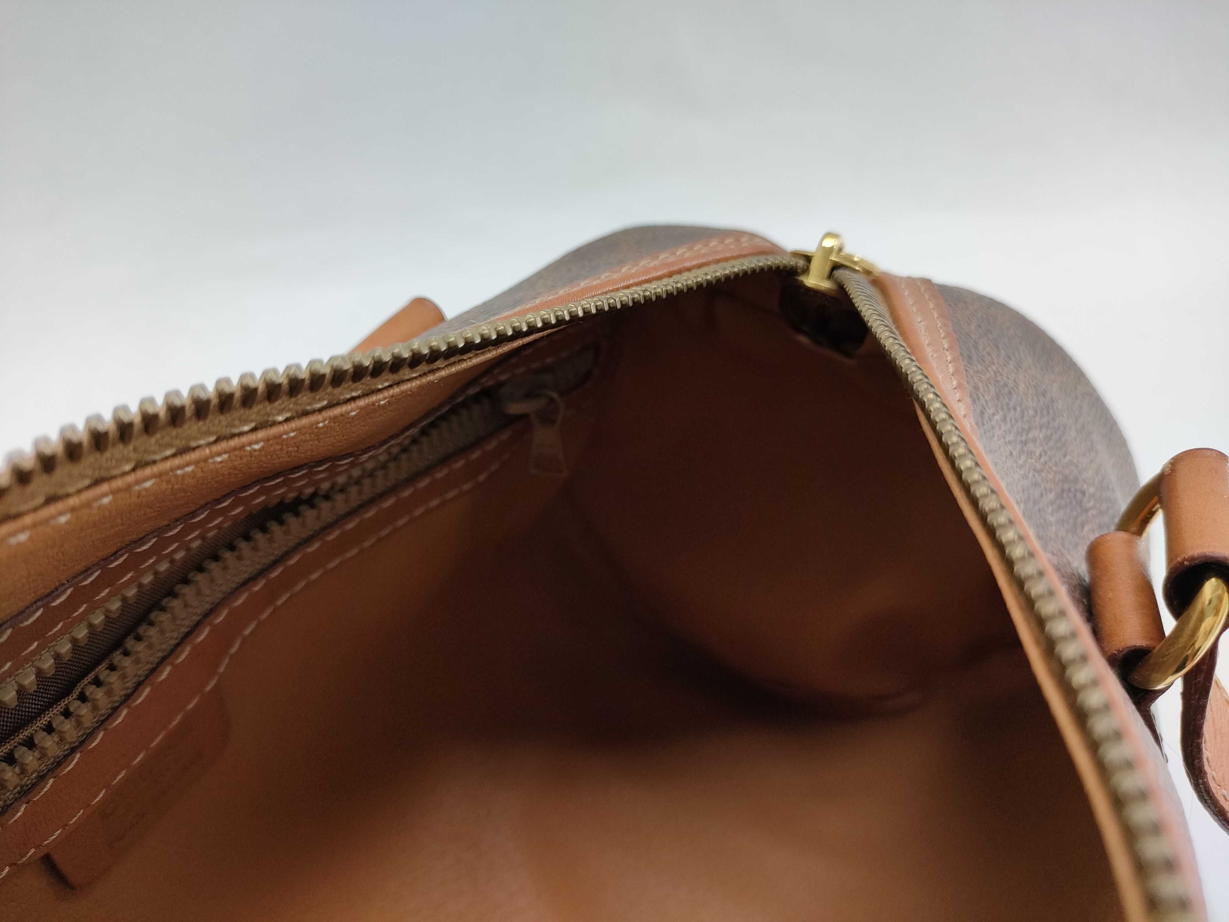 Macadam Brown Cylindrical Tote Bag Handbag — view 9