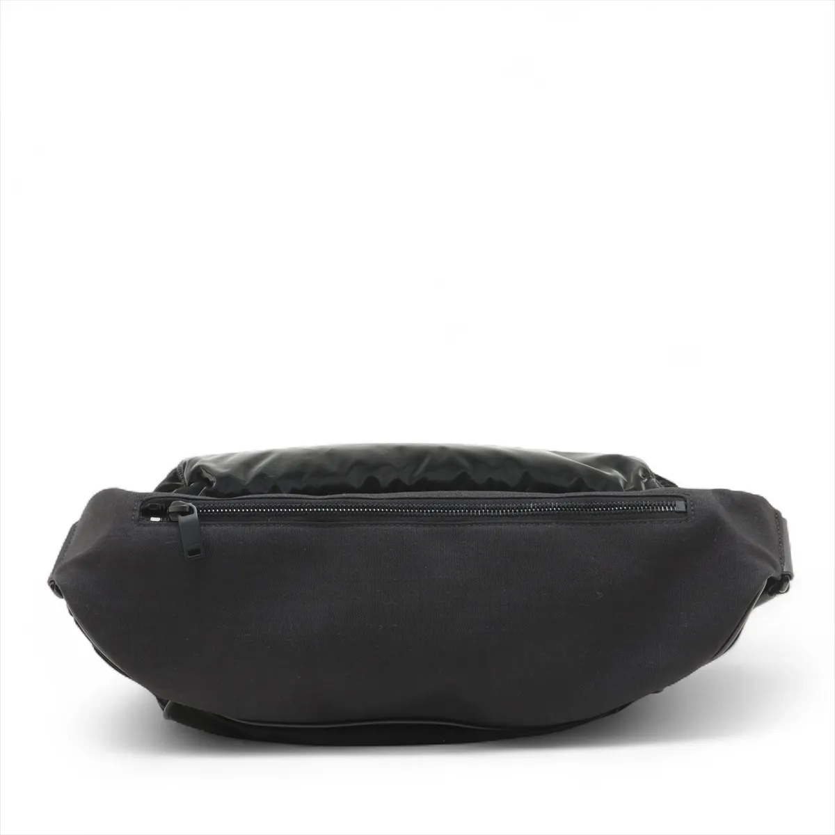 Embroidered Nylon x Leather Body Bag Black 758258 — view 2