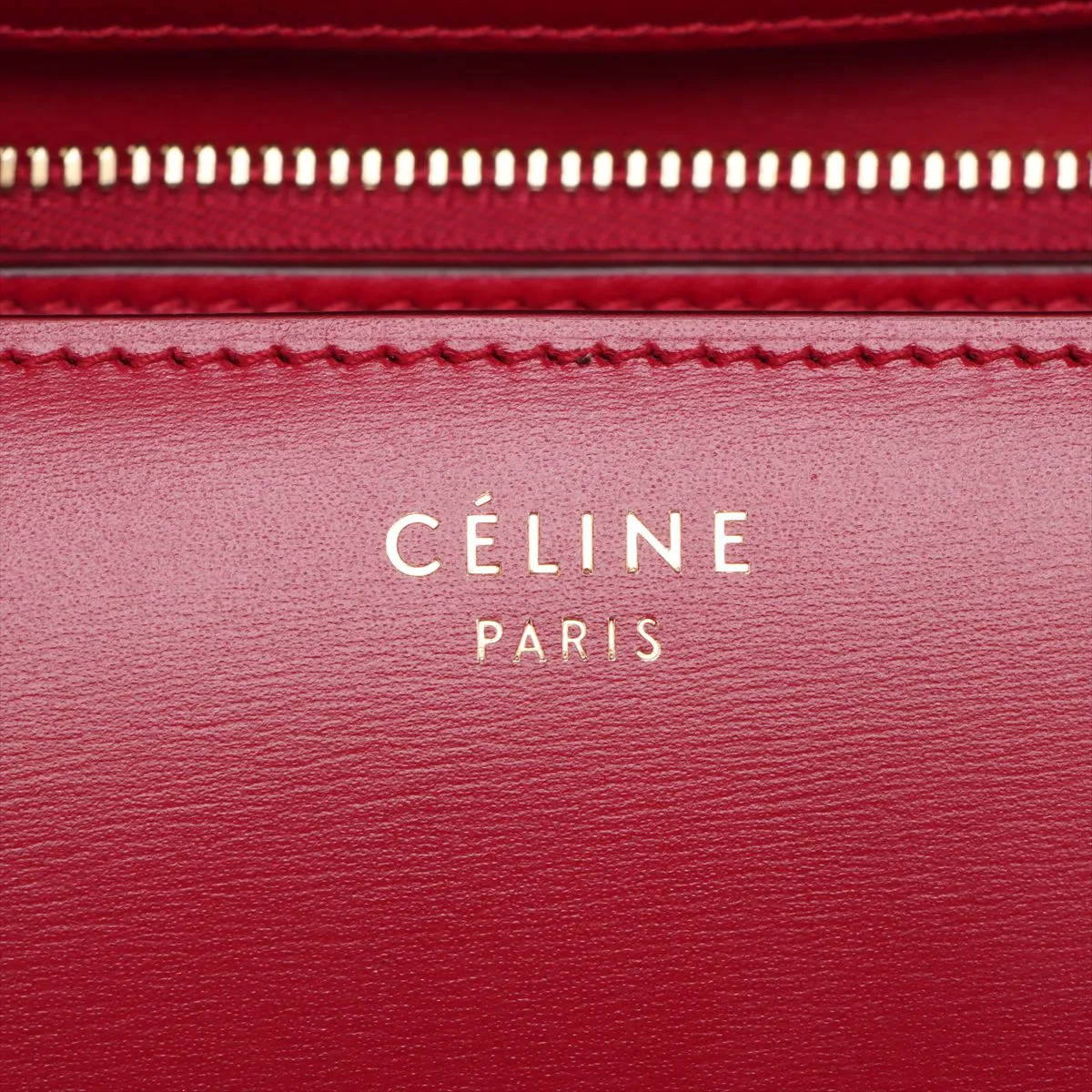 Classic Box Leather Shoulder Bag Red — view 9