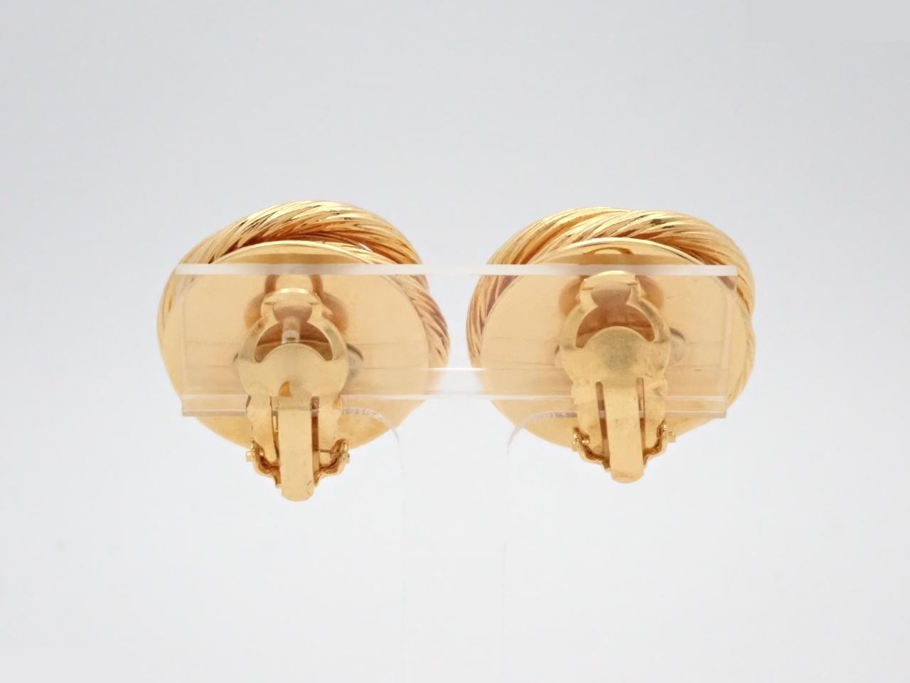 Pearl earrings, gold plated. — view 2