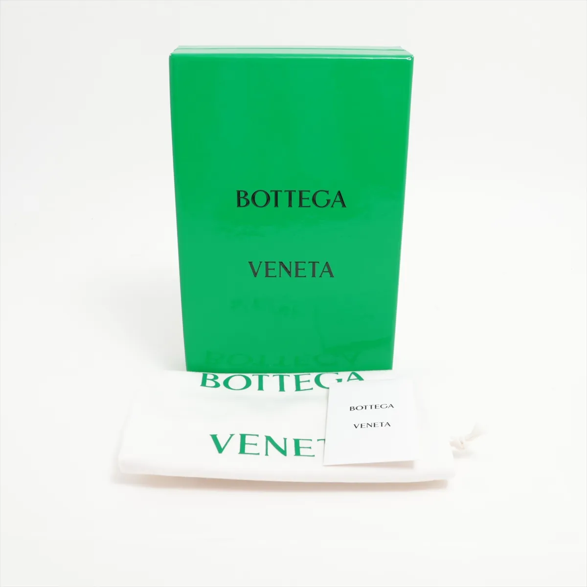 Intrecciato Leather Long Wallet Black — view 9