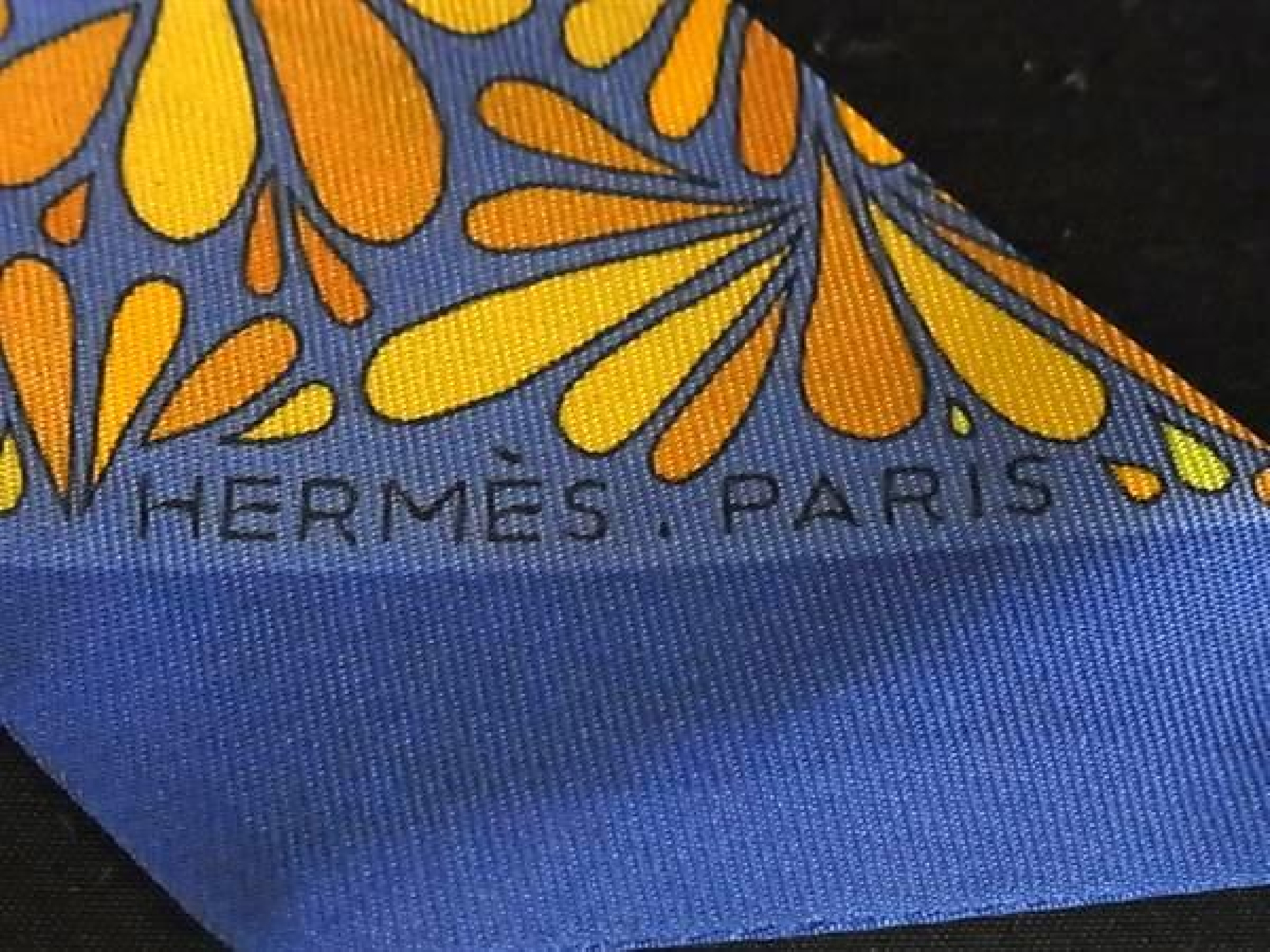 MILLEFLEURS DU MEXIQUE [Mexican Flower] Twilly Ribbon Scarf Ladies Blue x Multicolor FQ9228 Other accessories — view 3