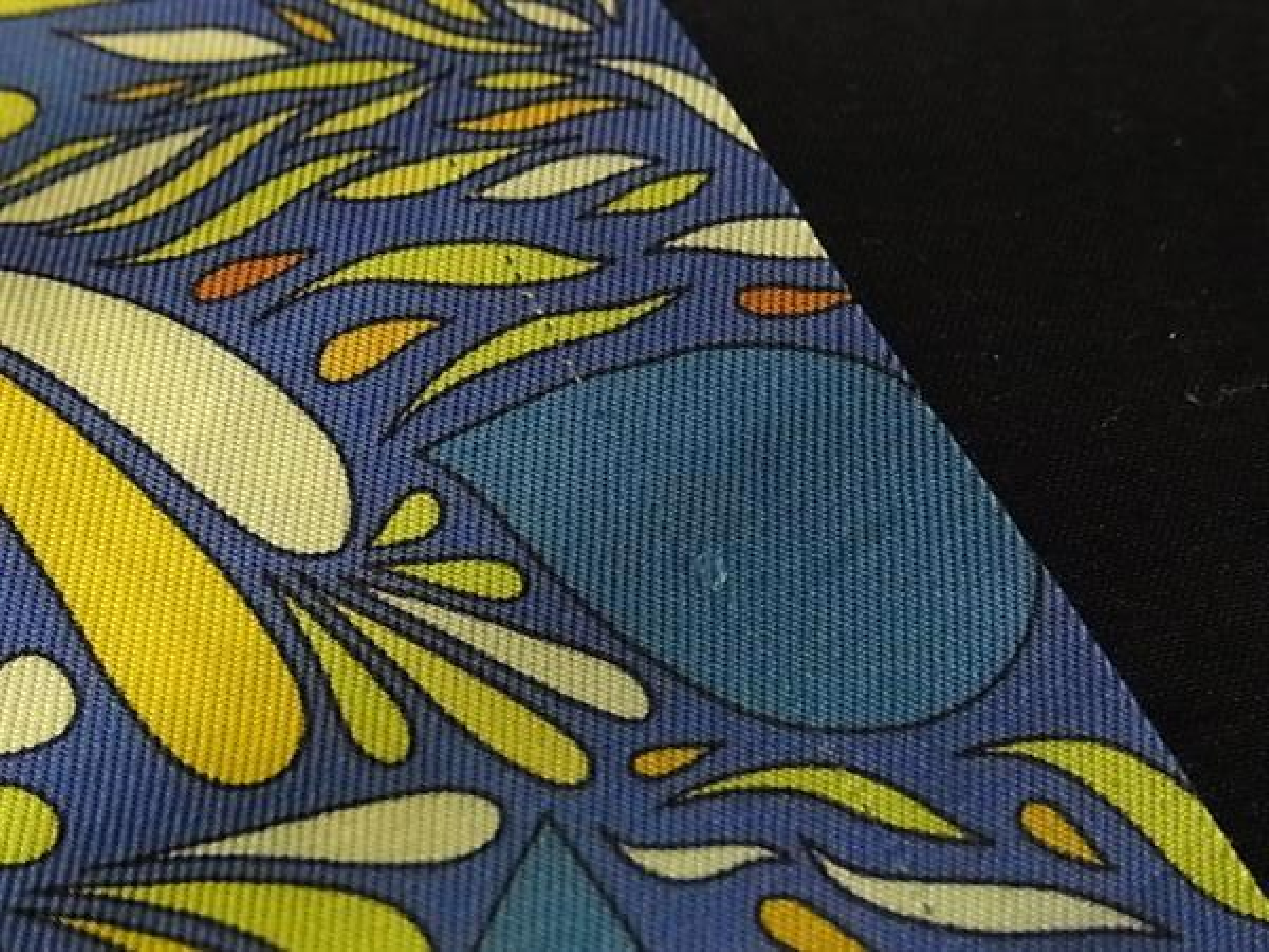 MILLEFLEURS DU MEXIQUE [Mexican Flower] Twilly Ribbon Scarf Ladies Blue x Multicolor FQ9228 Other accessories — view 4
