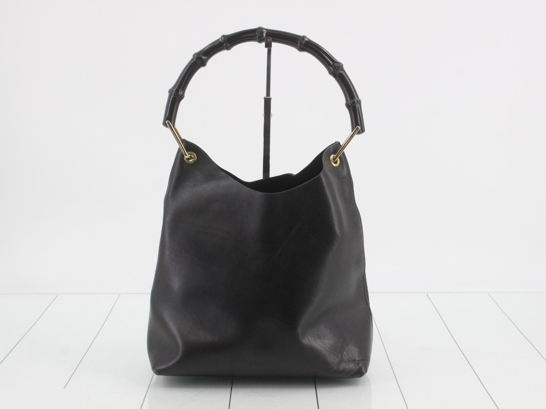 Leather handbag with pouch — view 2