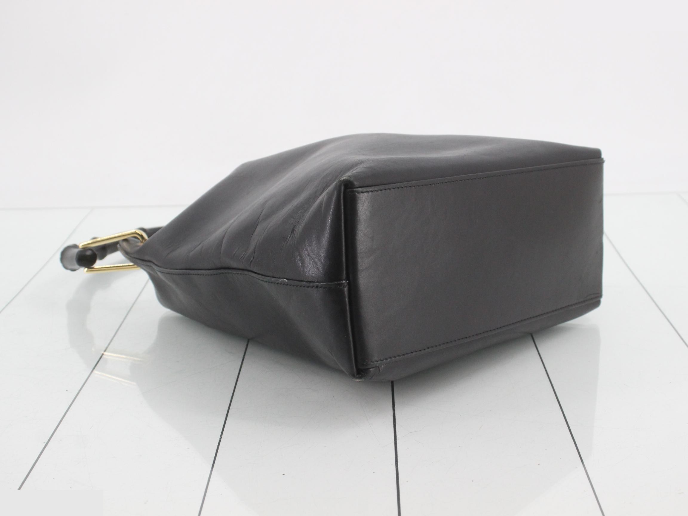 Leather handbag with pouch — view 5