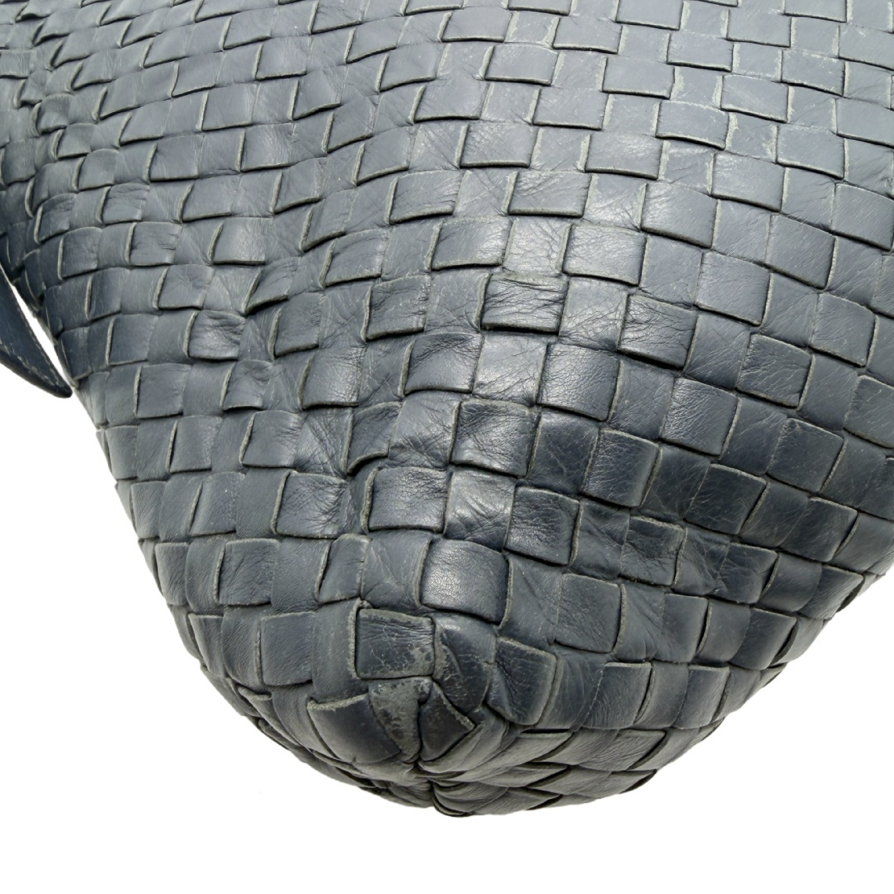 Intrecciato Leather Shoulder Bag — view 7