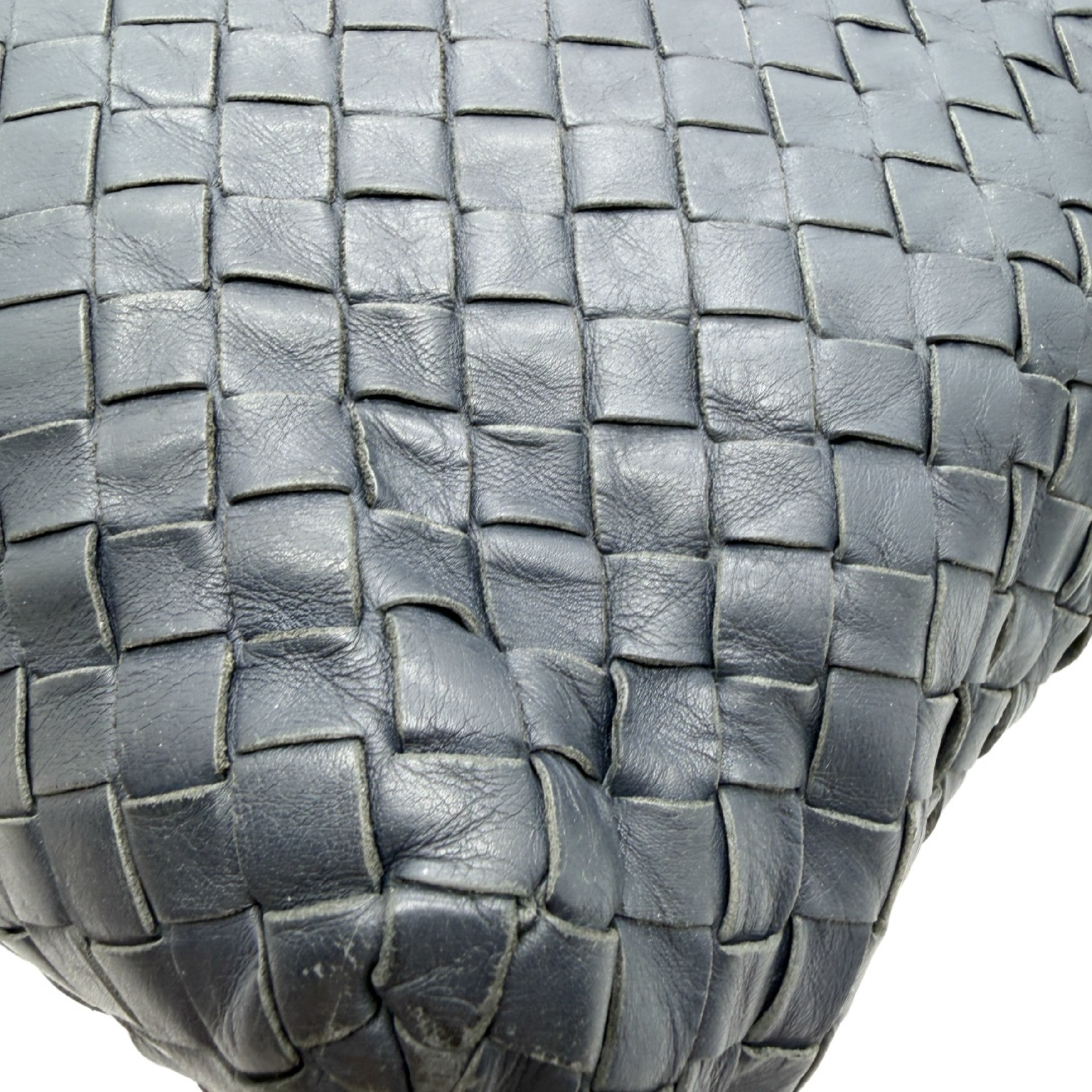 Intrecciato Leather Shoulder Bag — view 8