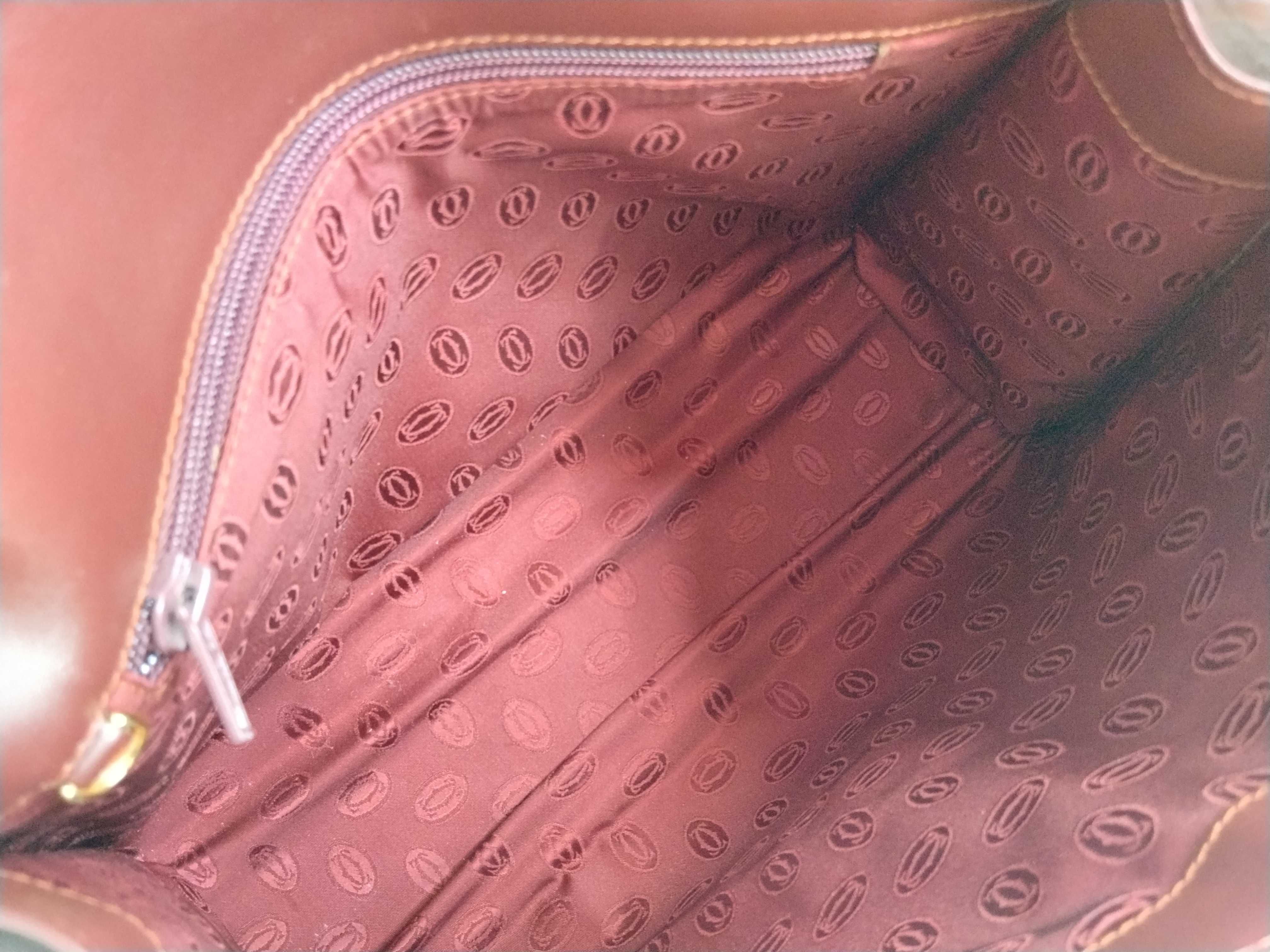 Must Line Bordeaux Leather Top Handle Handbag — view 11