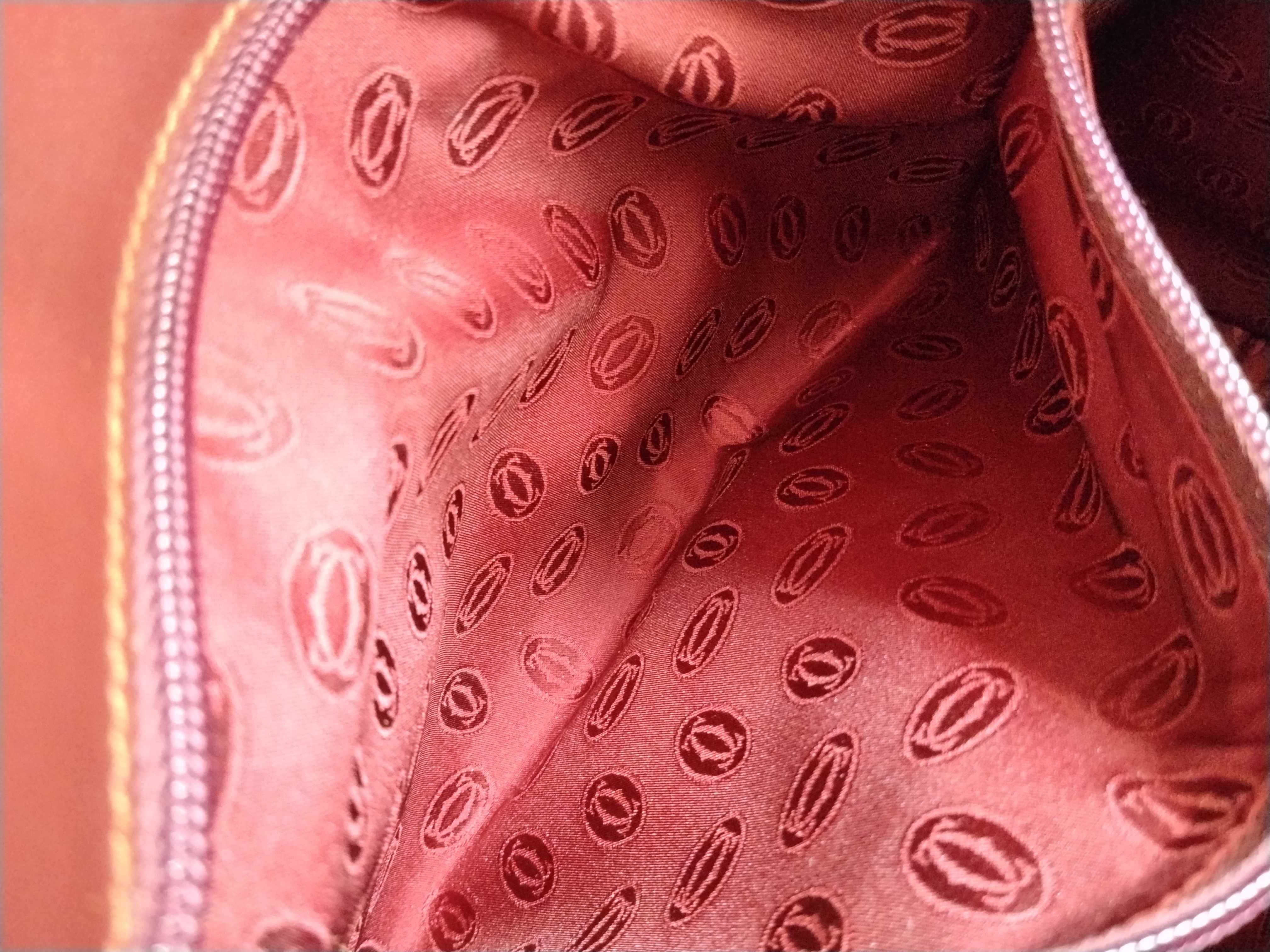 Must Line Bordeaux Leather Top Handle Handbag — view 12