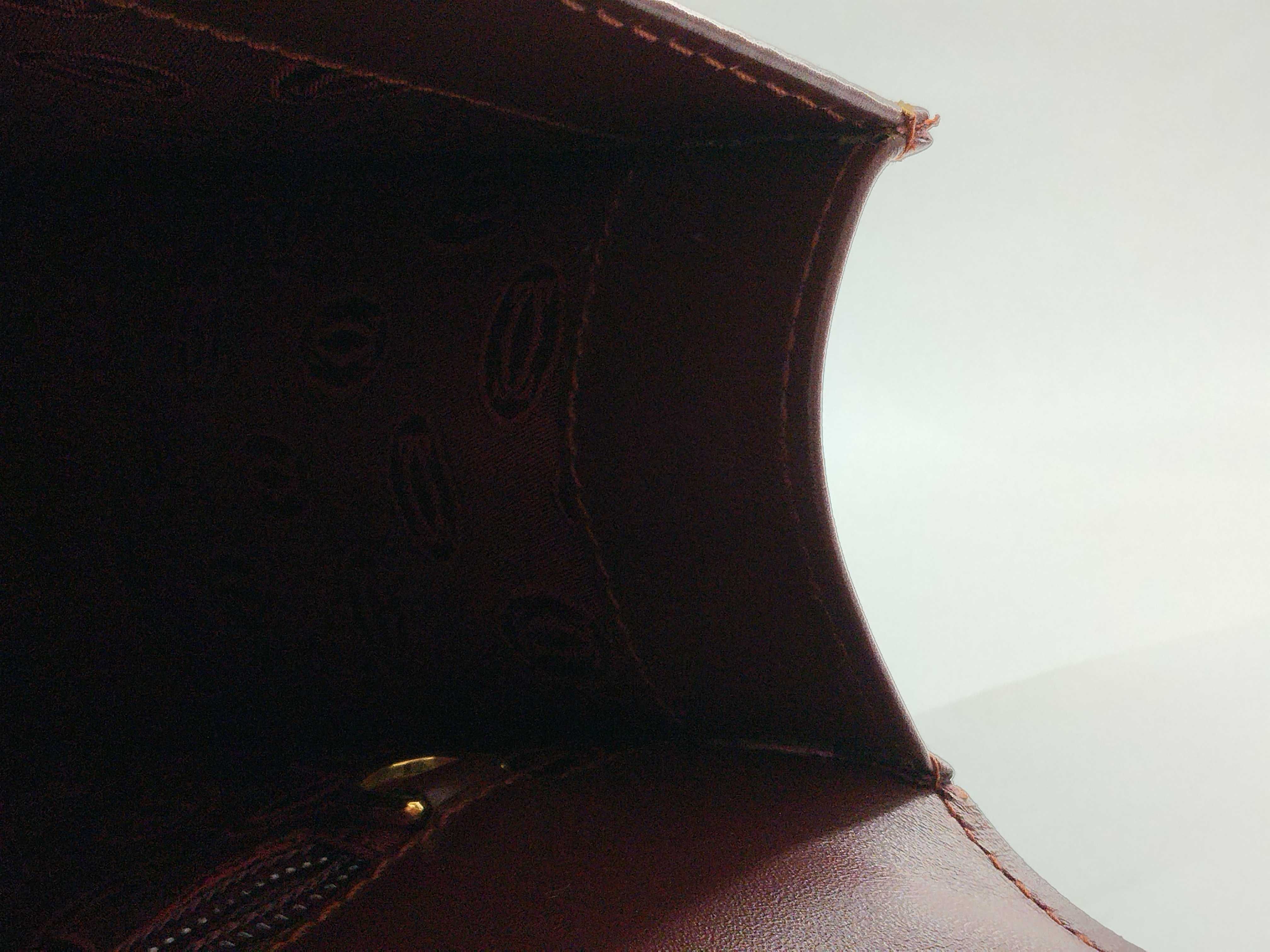 Must Line Bordeaux Leather Top Handle Handbag — view 13