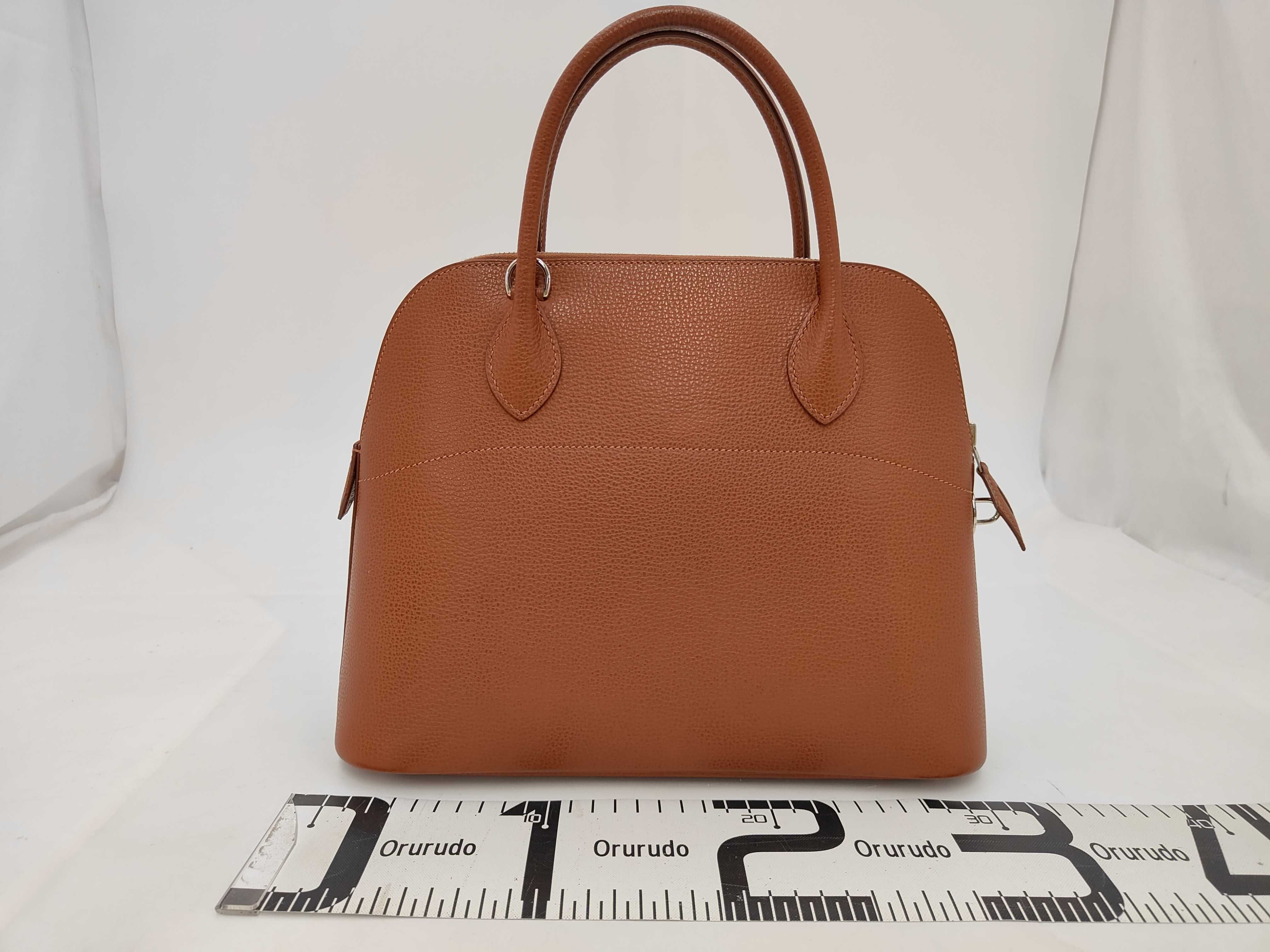 Bolide 31 Noisette Vache Lieger Silver Hardware J Stamp Handbag — view 2