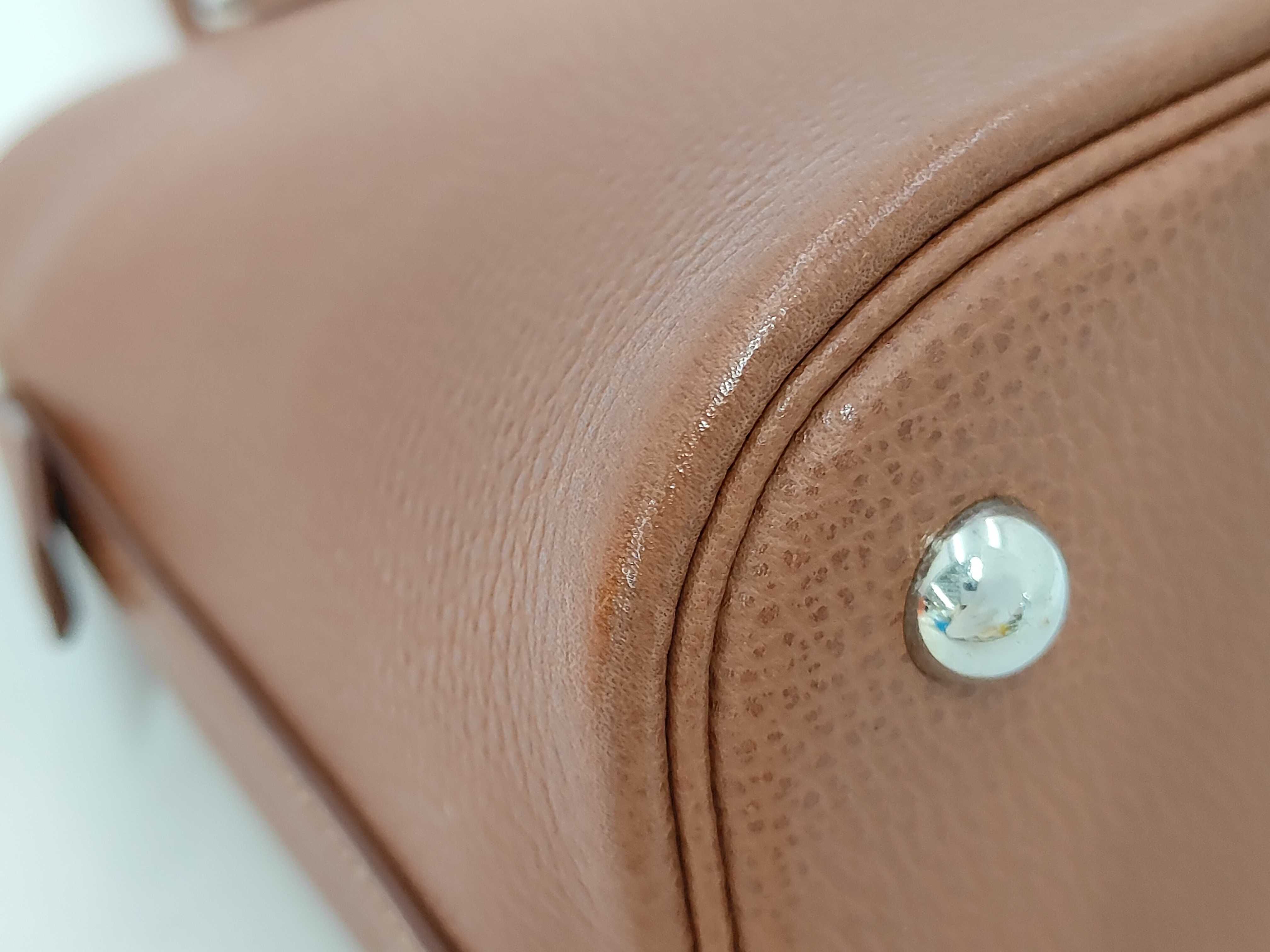 Bolide 31 Noisette Vache Lieger Silver Hardware J Stamp Handbag — view 3