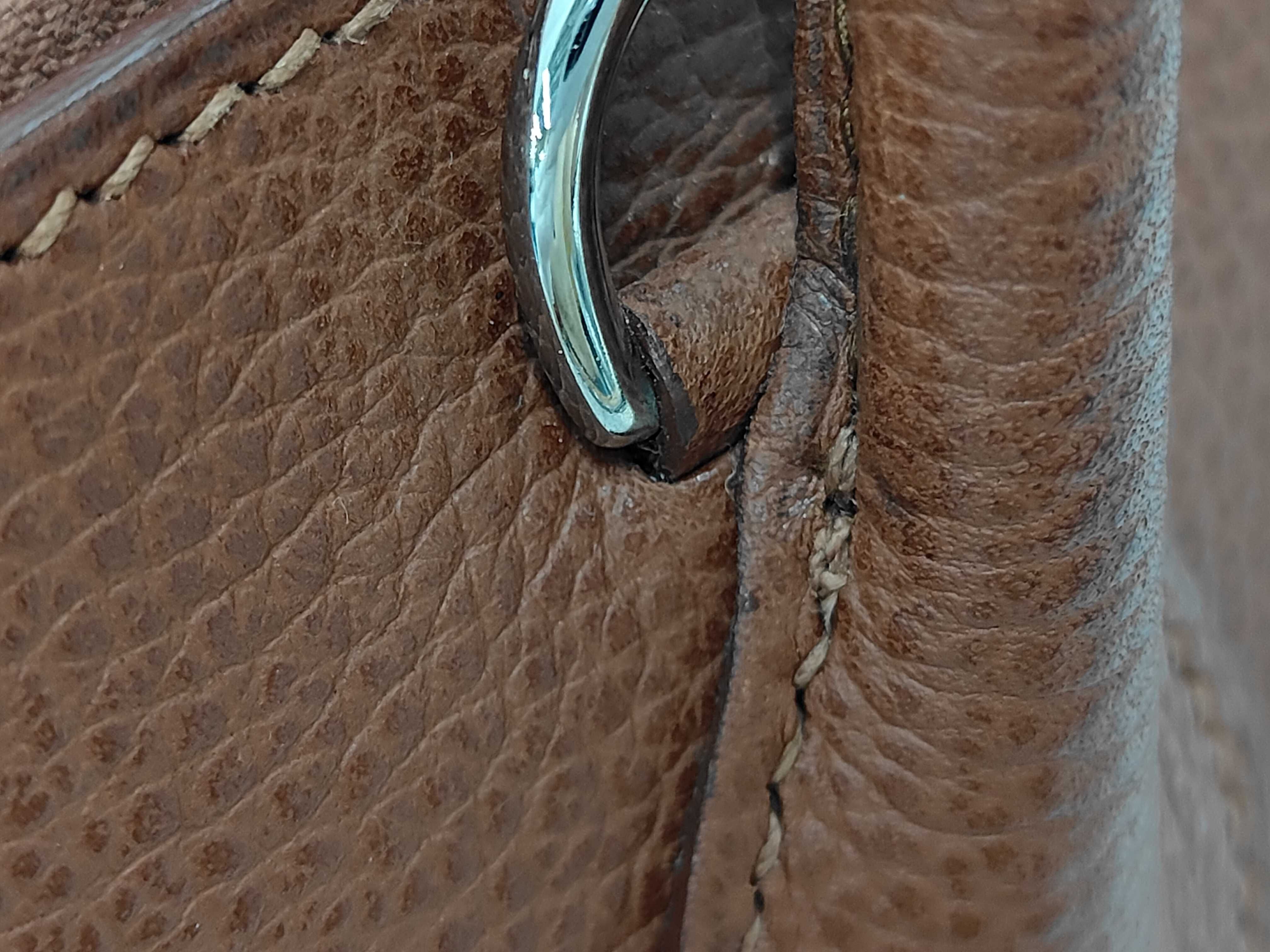 Bolide 31 Noisette Vache Lieger Silver Hardware J Stamp Handbag — view 6
