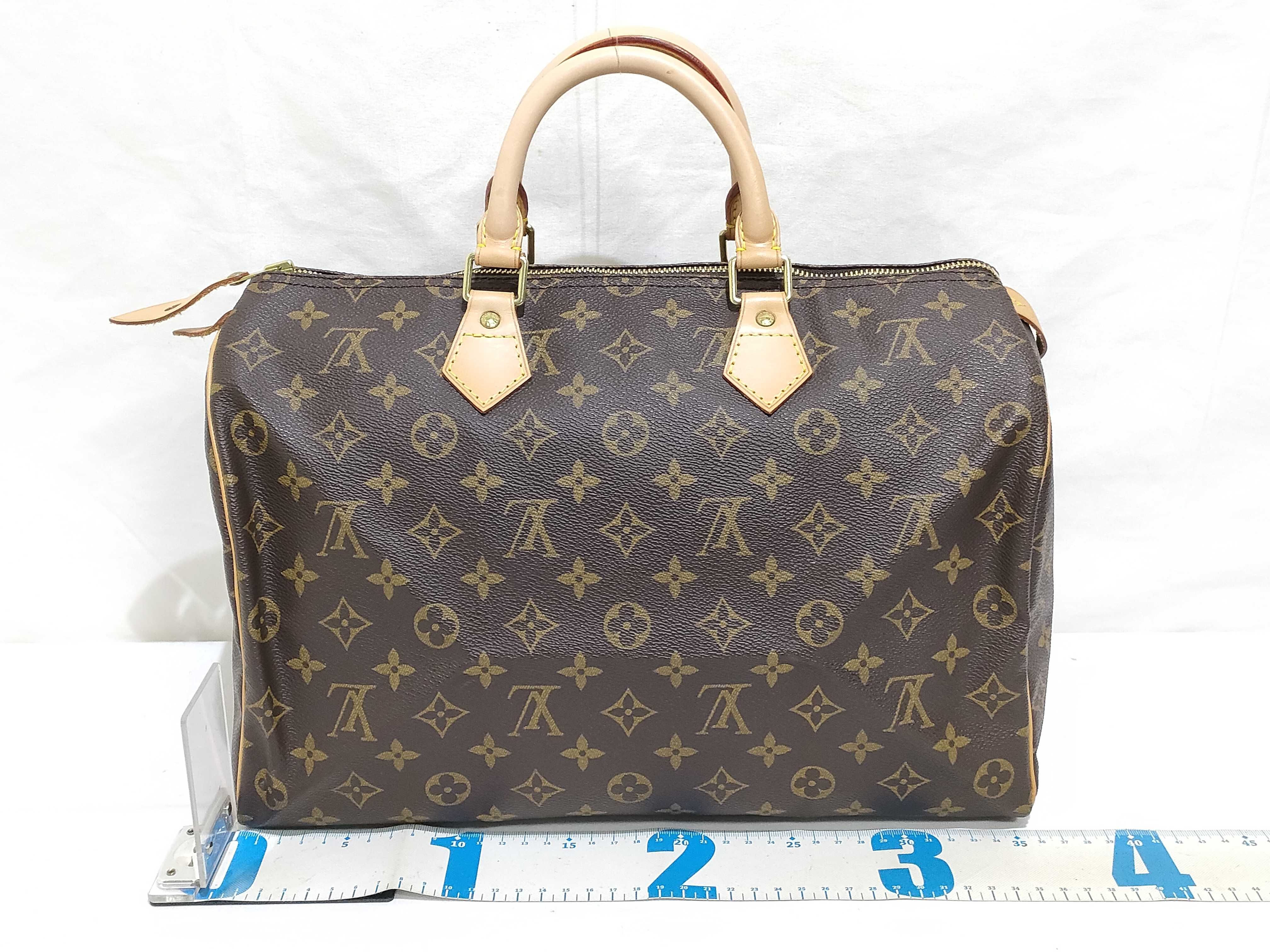 Monogram Speedy 35 Marron Coated Canvas M41524 Handbag — view 2