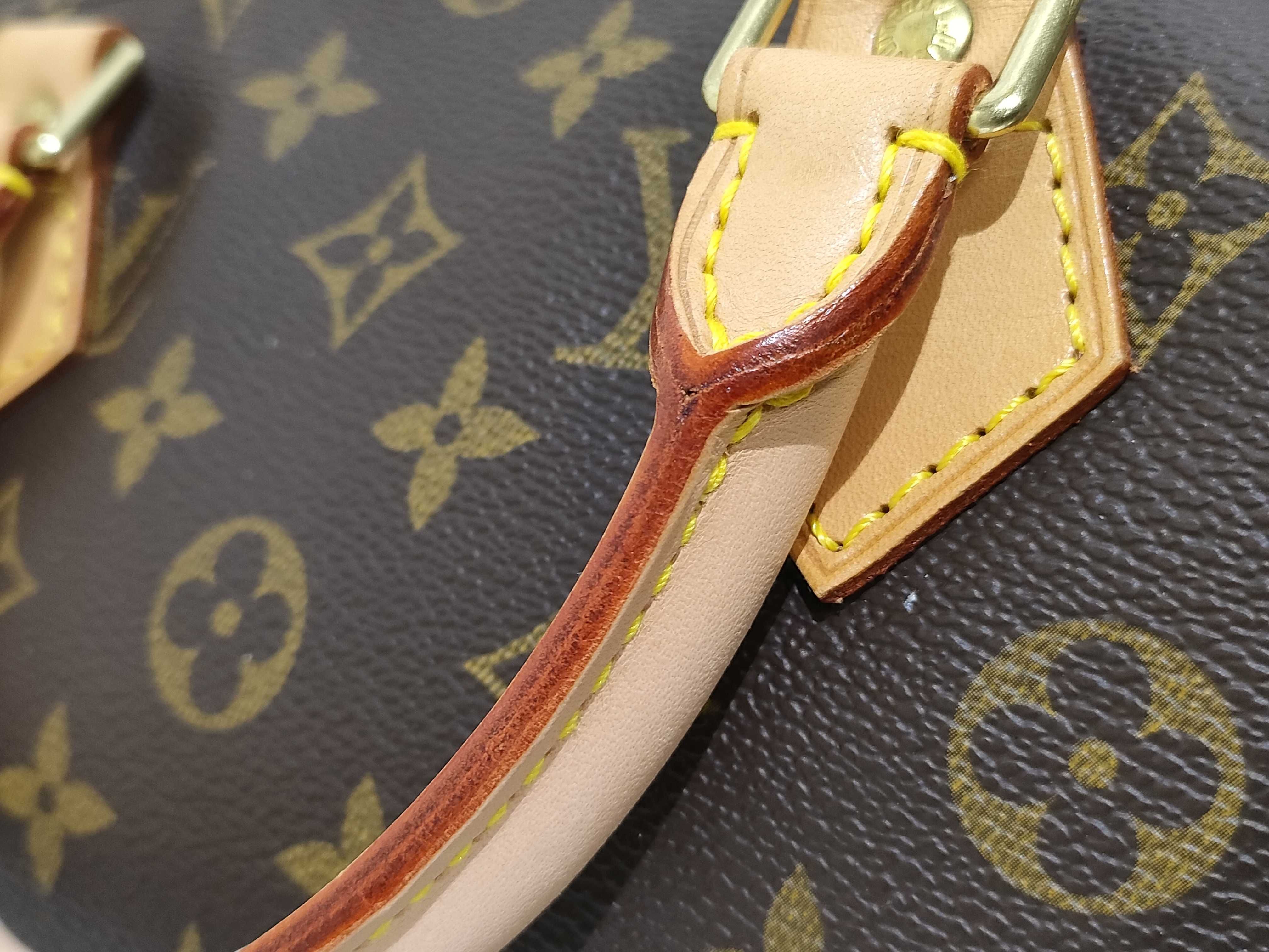 Monogram Speedy 35 Marron Coated Canvas M41524 Handbag — view 14