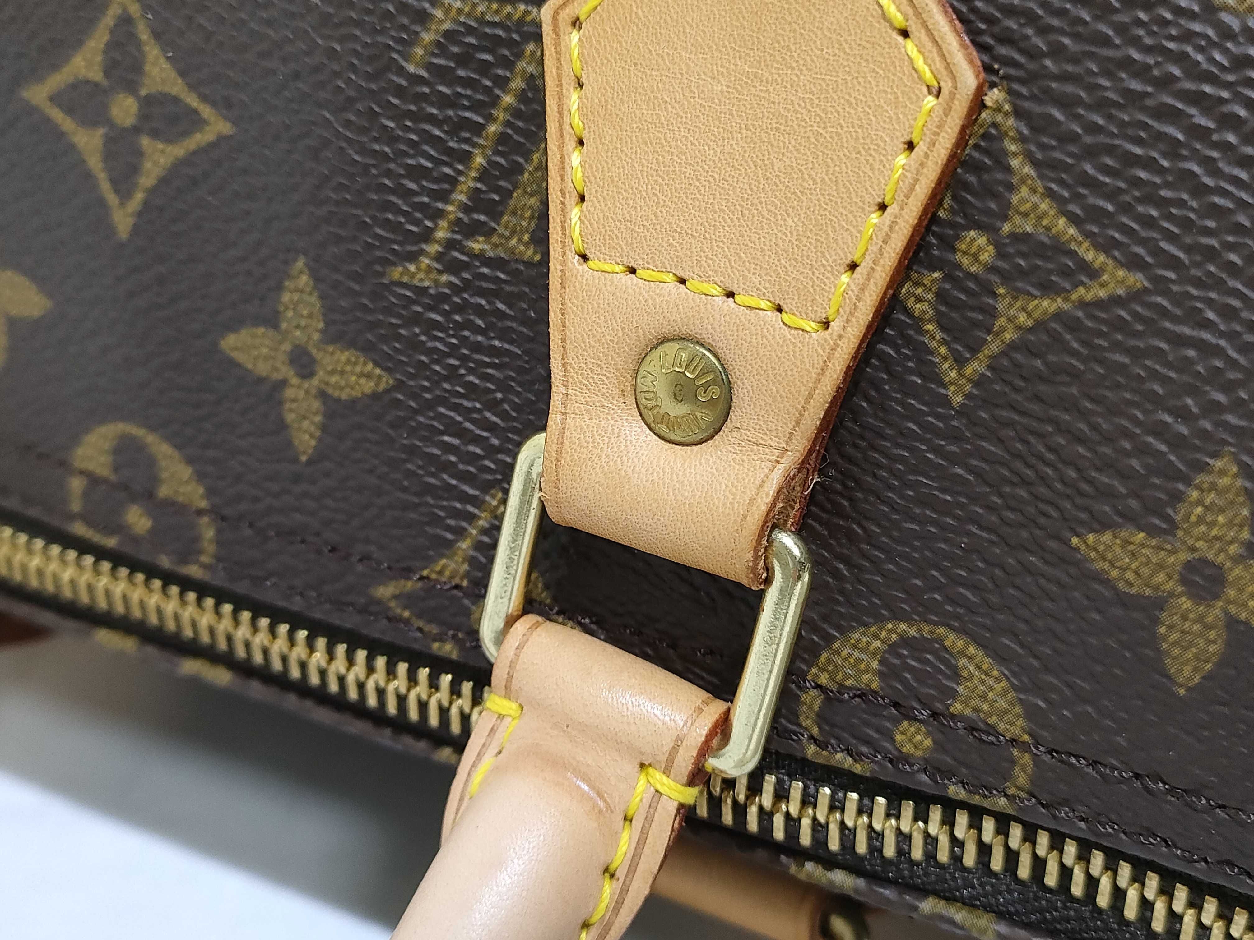 Monogram Speedy 35 Marron Coated Canvas M41524 Handbag — view 5