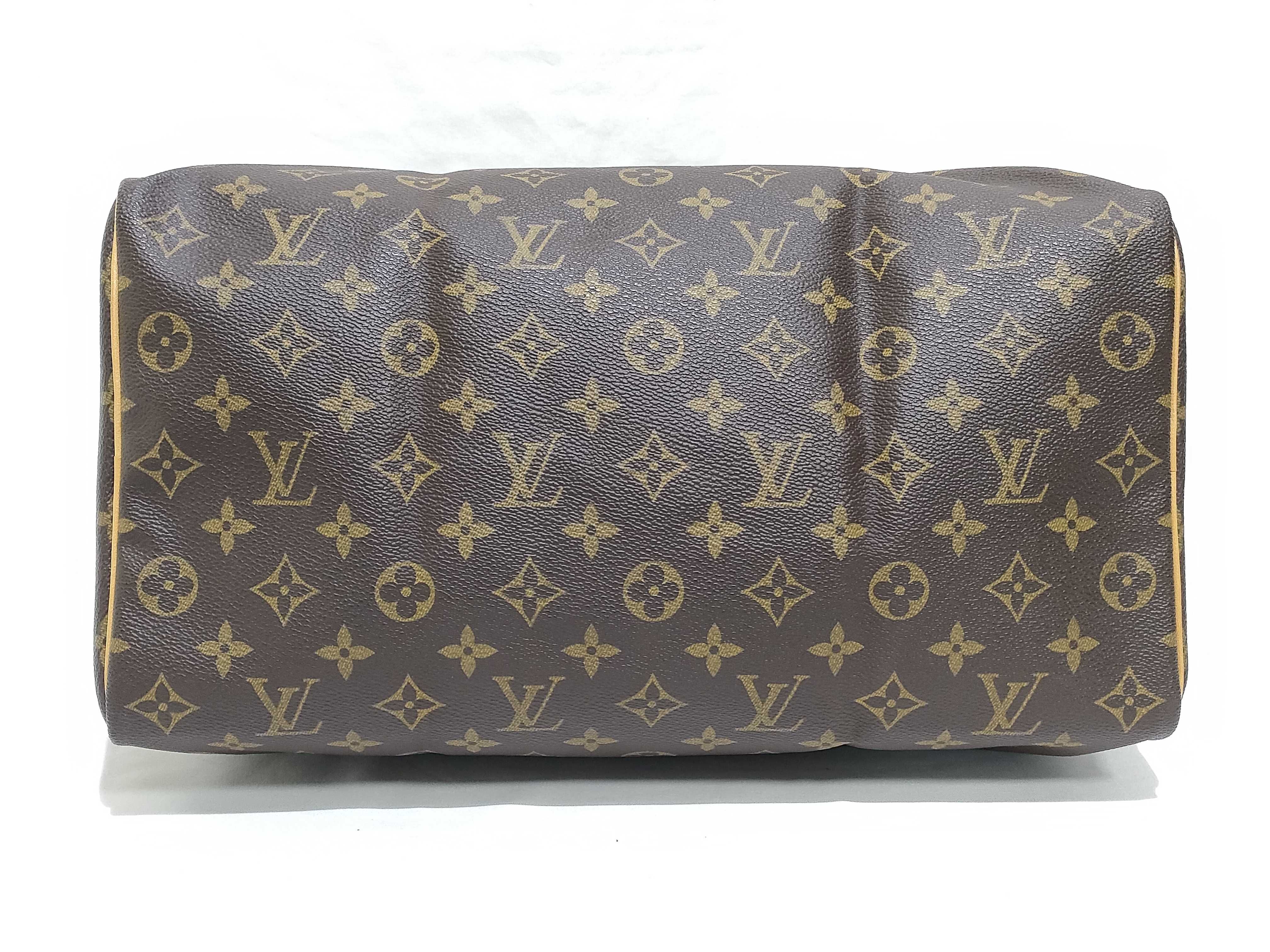 Monogram Speedy 35 Marron Coated Canvas M41524 Handbag — view 7