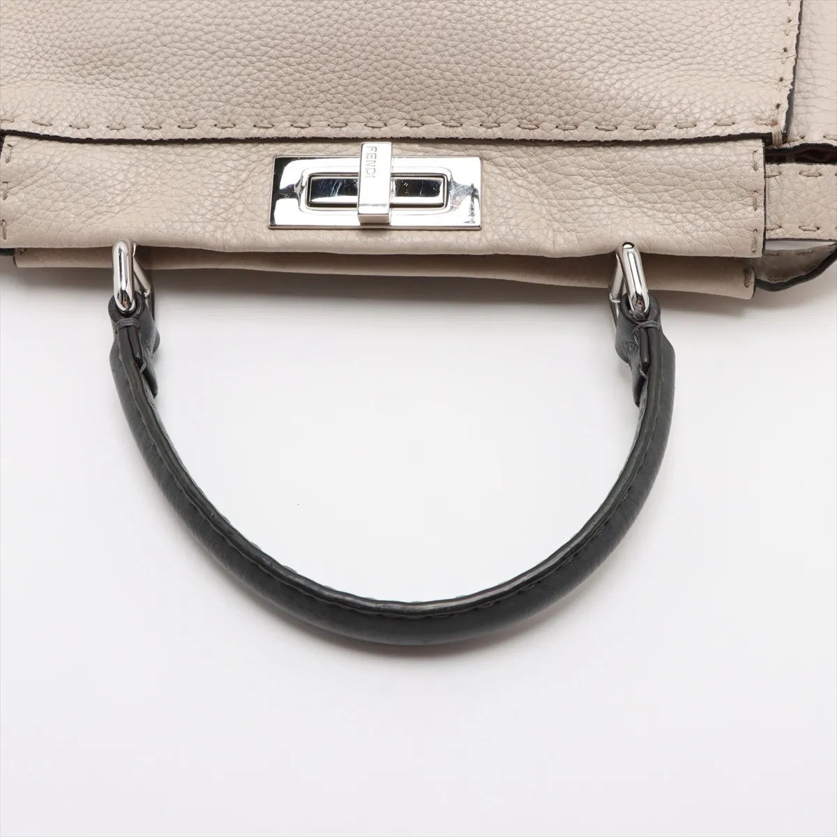Peekaboo Regular Selleria Leather 2WAY Handbag Beige 8BN290 — view 5