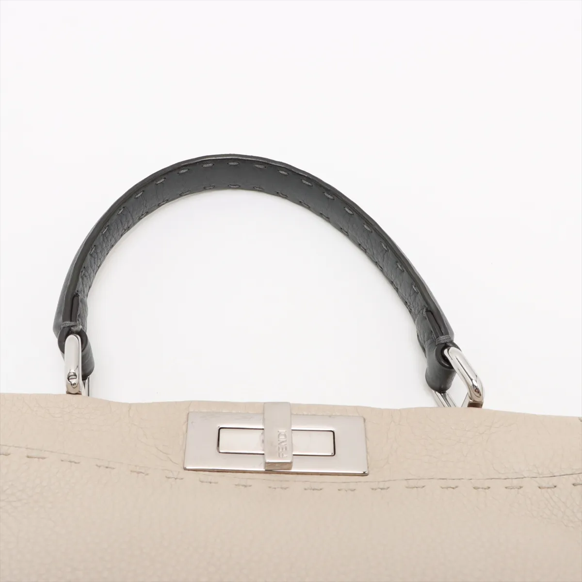 Peekaboo Regular Selleria Leather 2WAY Handbag Beige 8BN290 — view 6