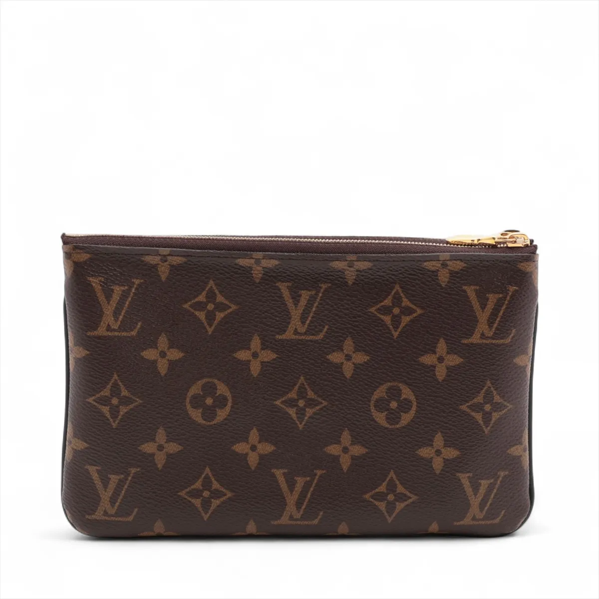 Giant Monogram Reverse Pochette Double Zip M69203 MI4280 Brown RFID Reactive — view 2
