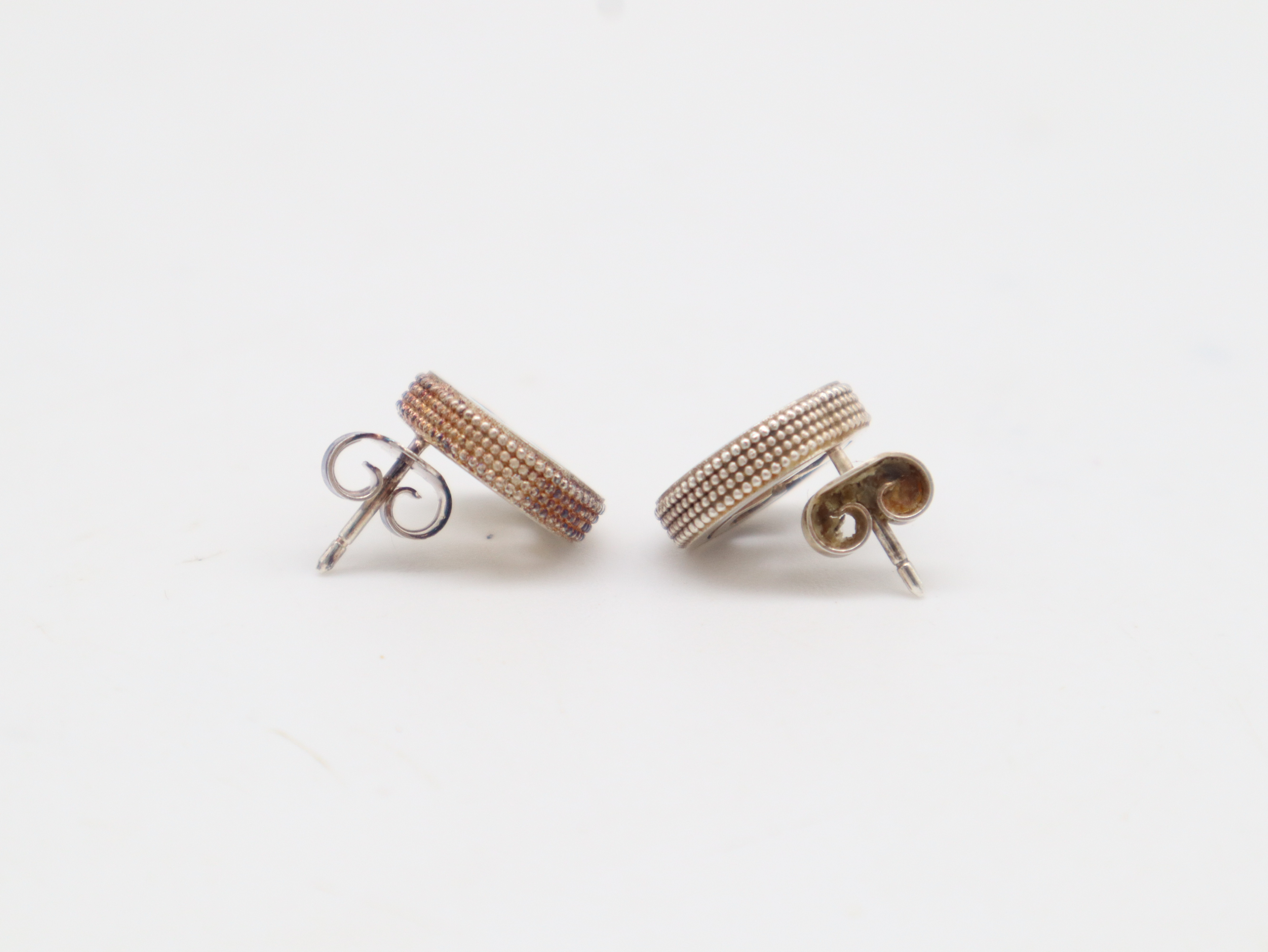 SV925 Interlocking G Earrings, 6.0g, with dust bag and box. — view 4