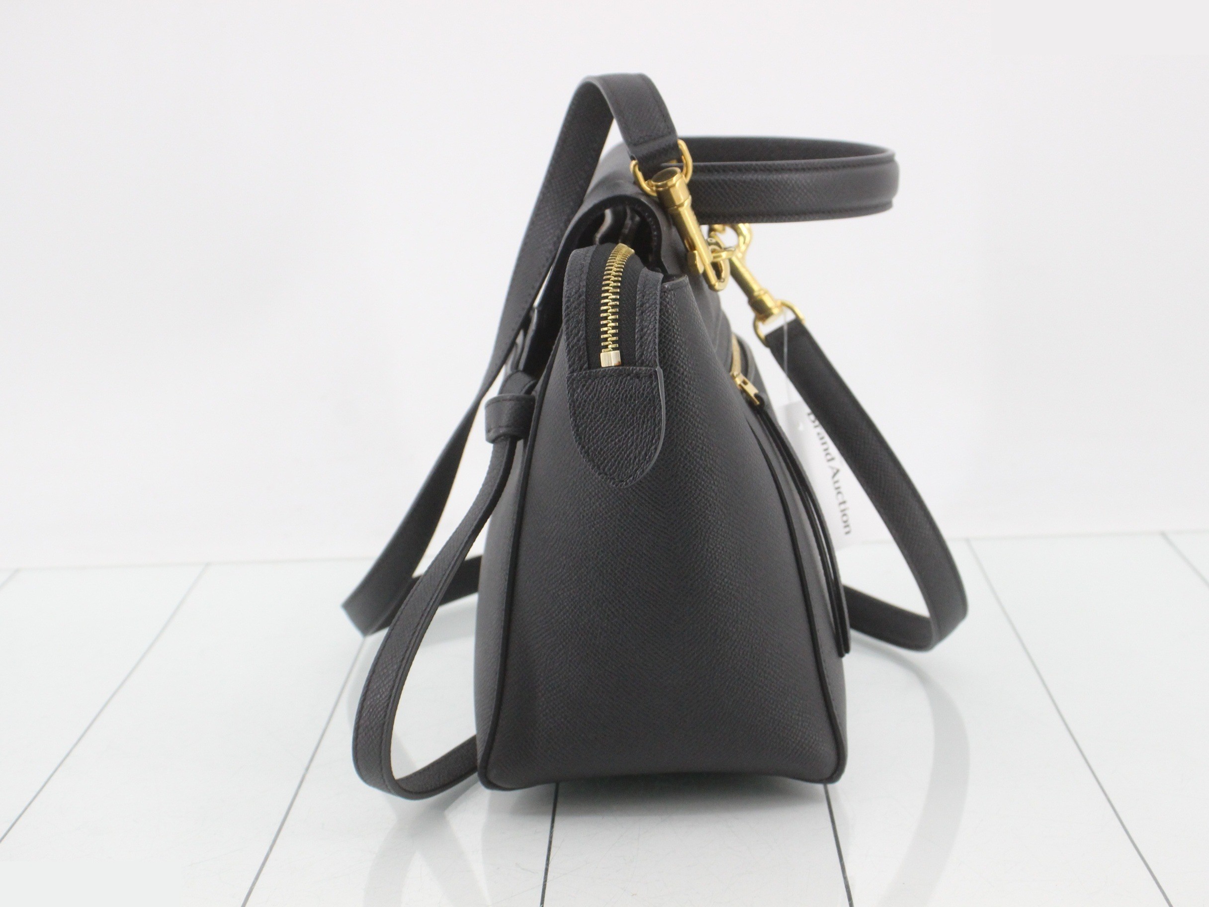 Belt bag micro, black, includes dust bag, strap, and booklet, 24 x 20 x 13 cm — view 3