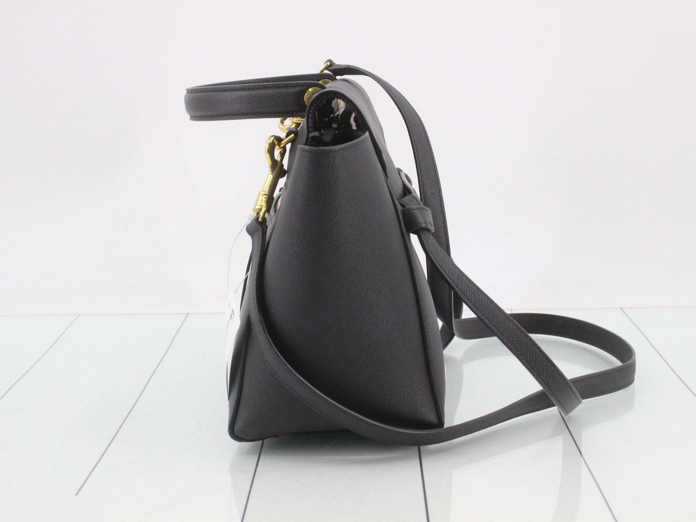Belt bag micro, black, includes dust bag, strap, and booklet, 24 x 20 x 13 cm — view 4