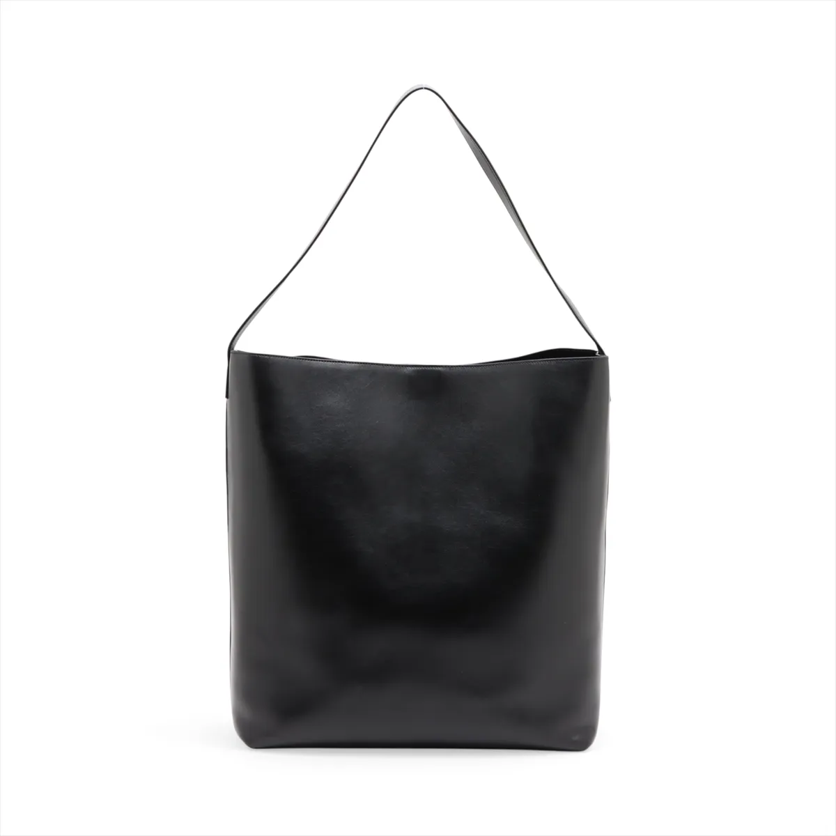 Hobo Leather Shoulder Bag, Black, 819623 — view 2