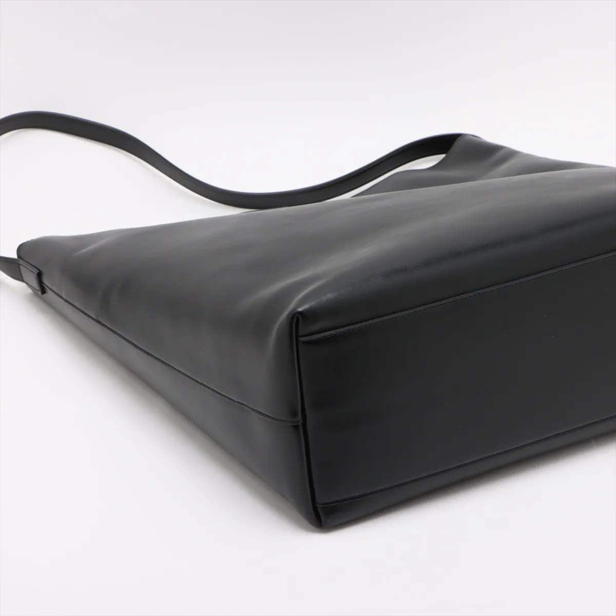 Hobo Leather Shoulder Bag, Black, 819623 — view 4