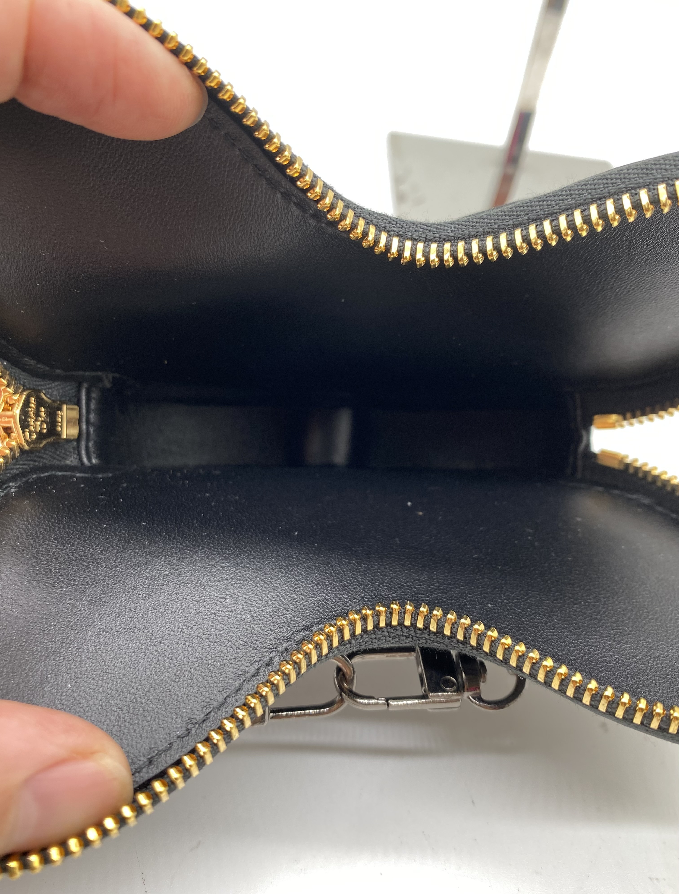 Montaigne Butterfly Black Lambskin Shoulder Bag — view 7