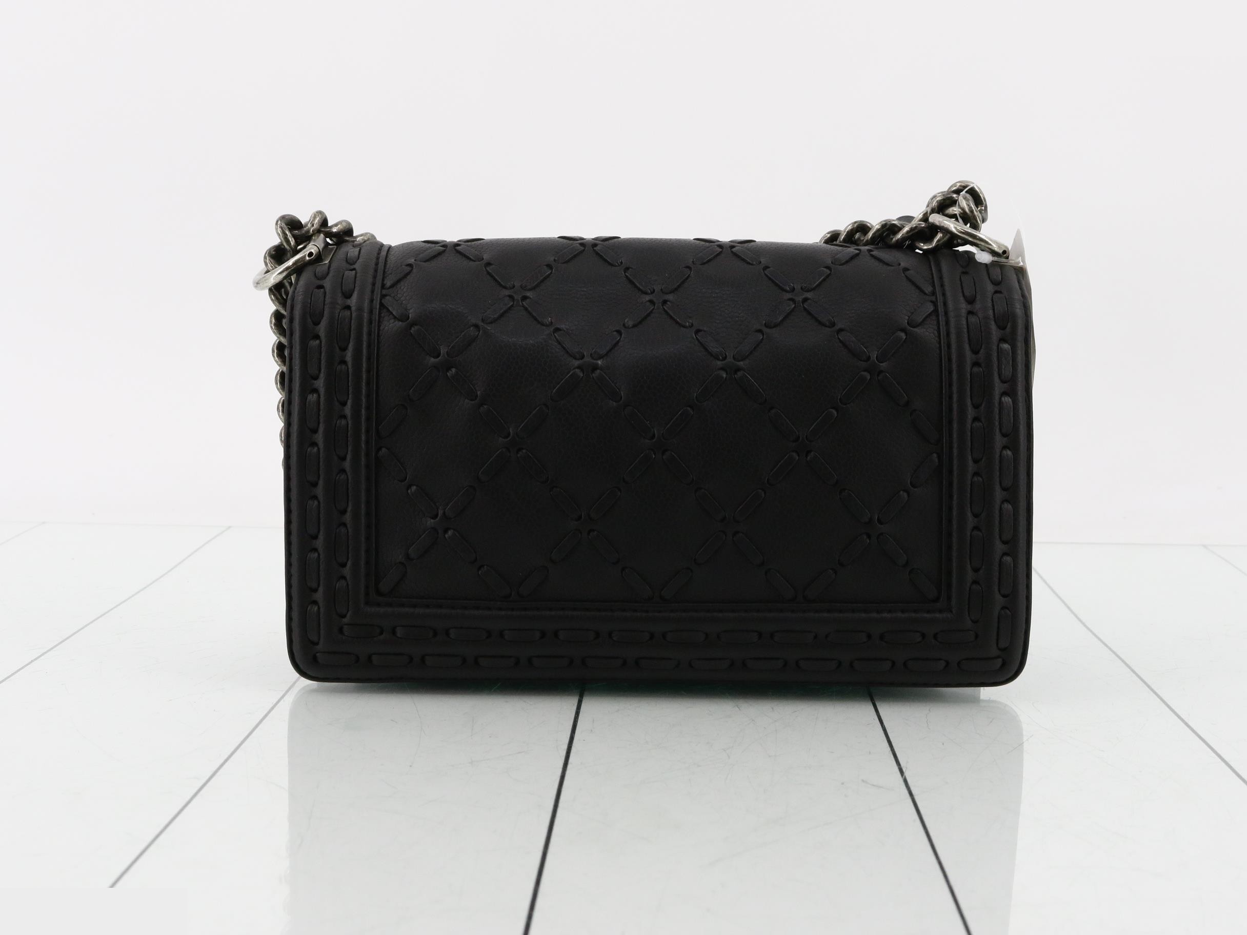 Boy Chanel Caviar Skin Chain Shoulder Bag — view 2
