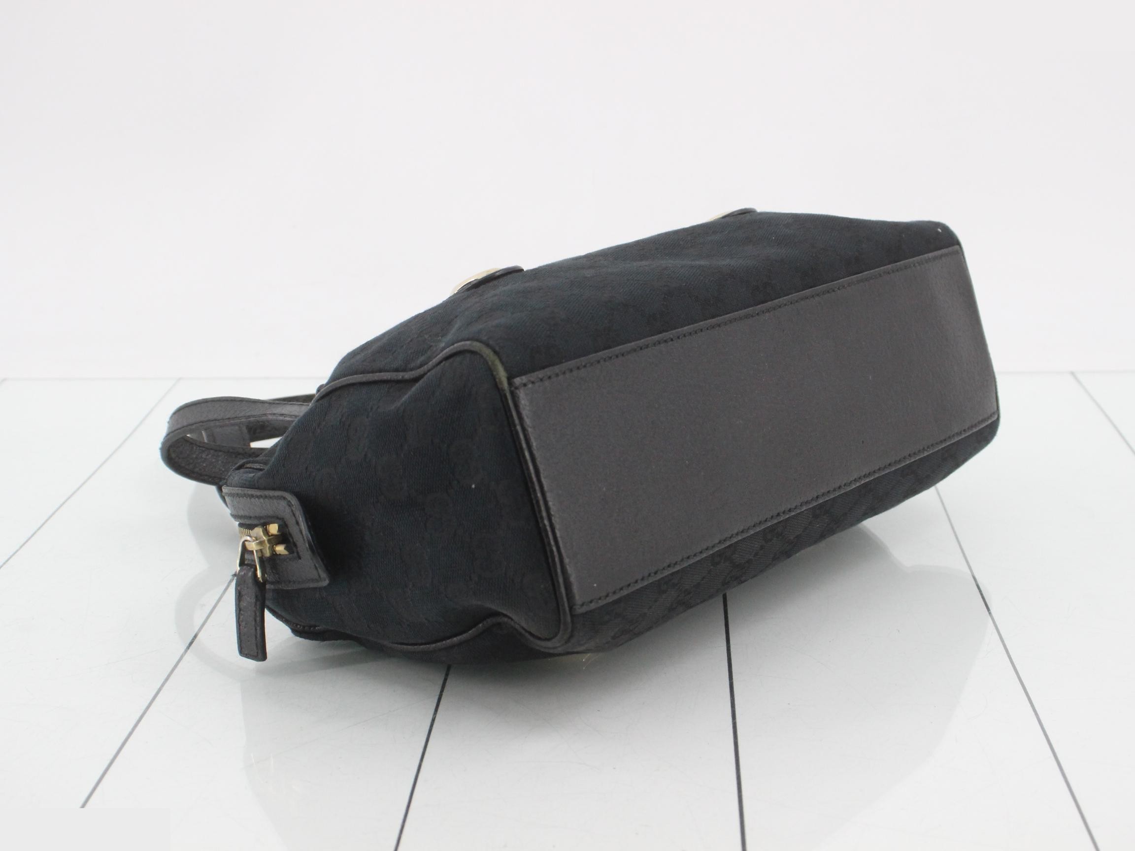 GG Canvas Handbag, Black, 152457 — view 5