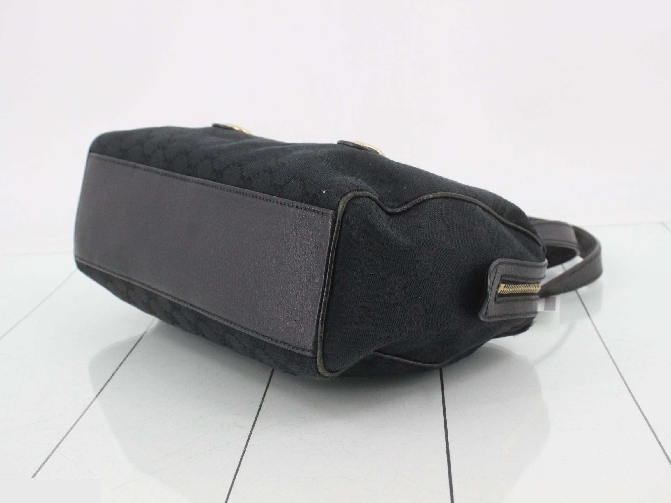 GG Canvas Handbag, Black, 152457 — view 6
