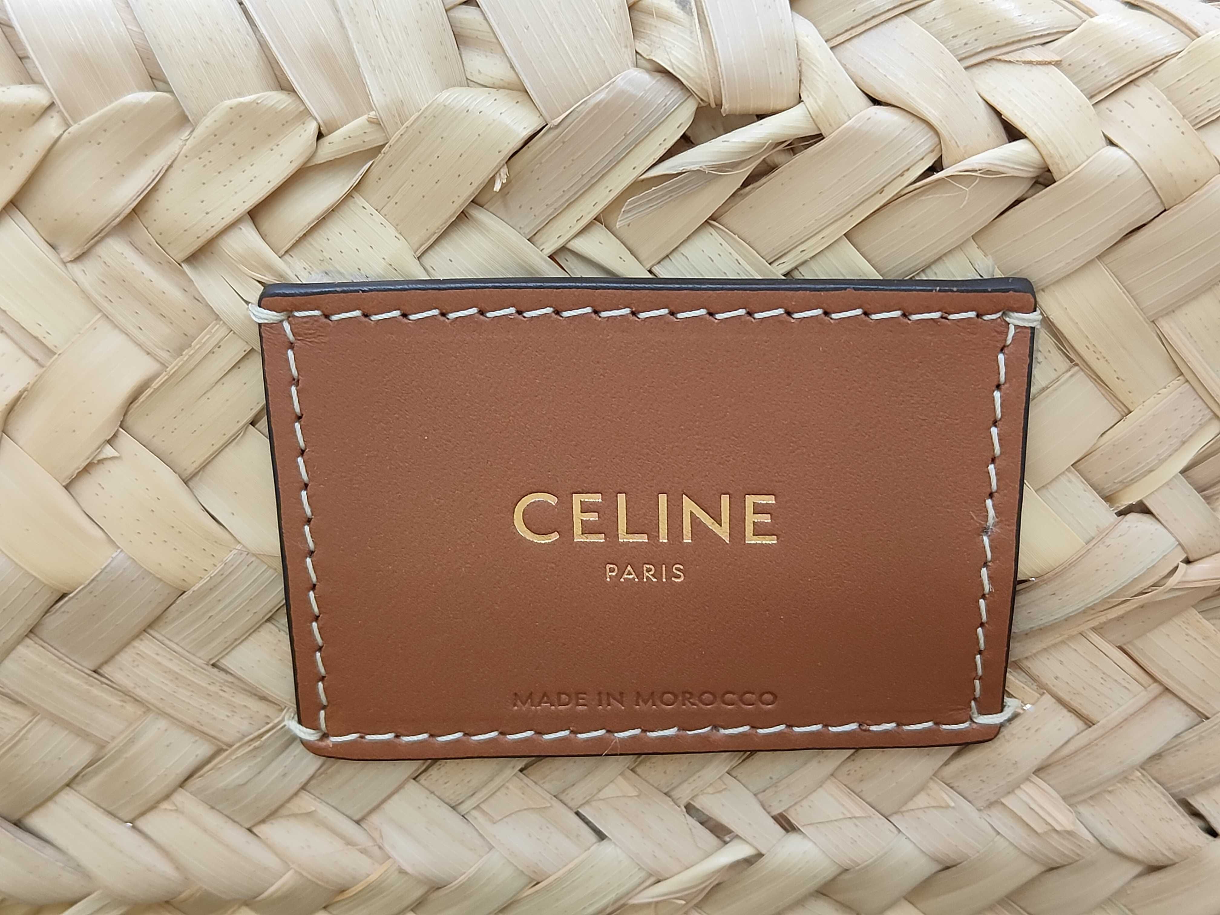 Supple Raffia Leather Tote Bag — view 9