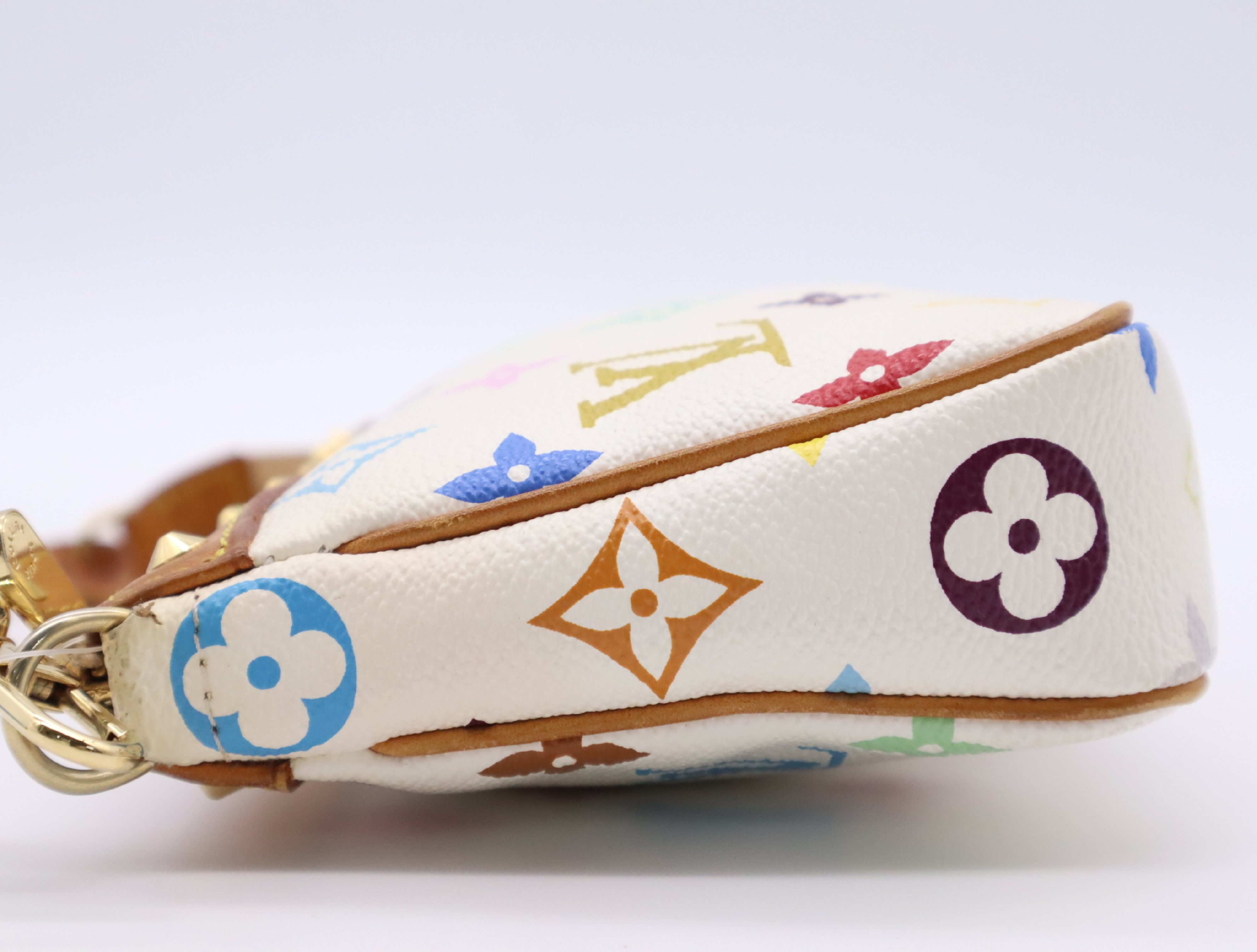 M92649 Multicolor Pochette Accessoires Blanc (with dust bag and box) — view 3