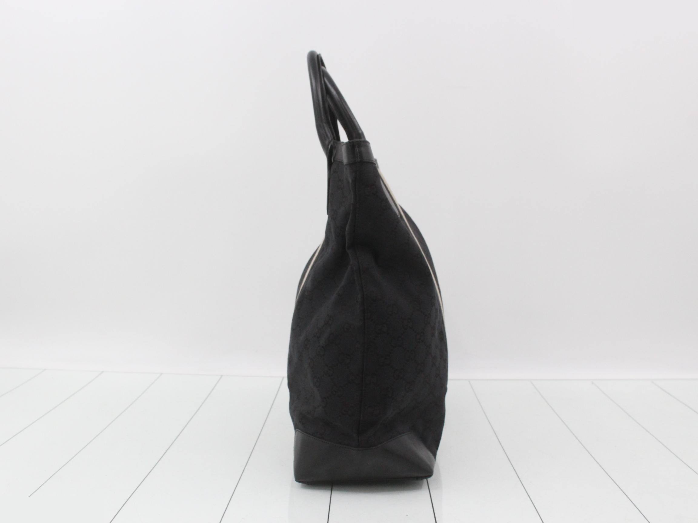 GG Canvas Tote Bag, Black — view 3