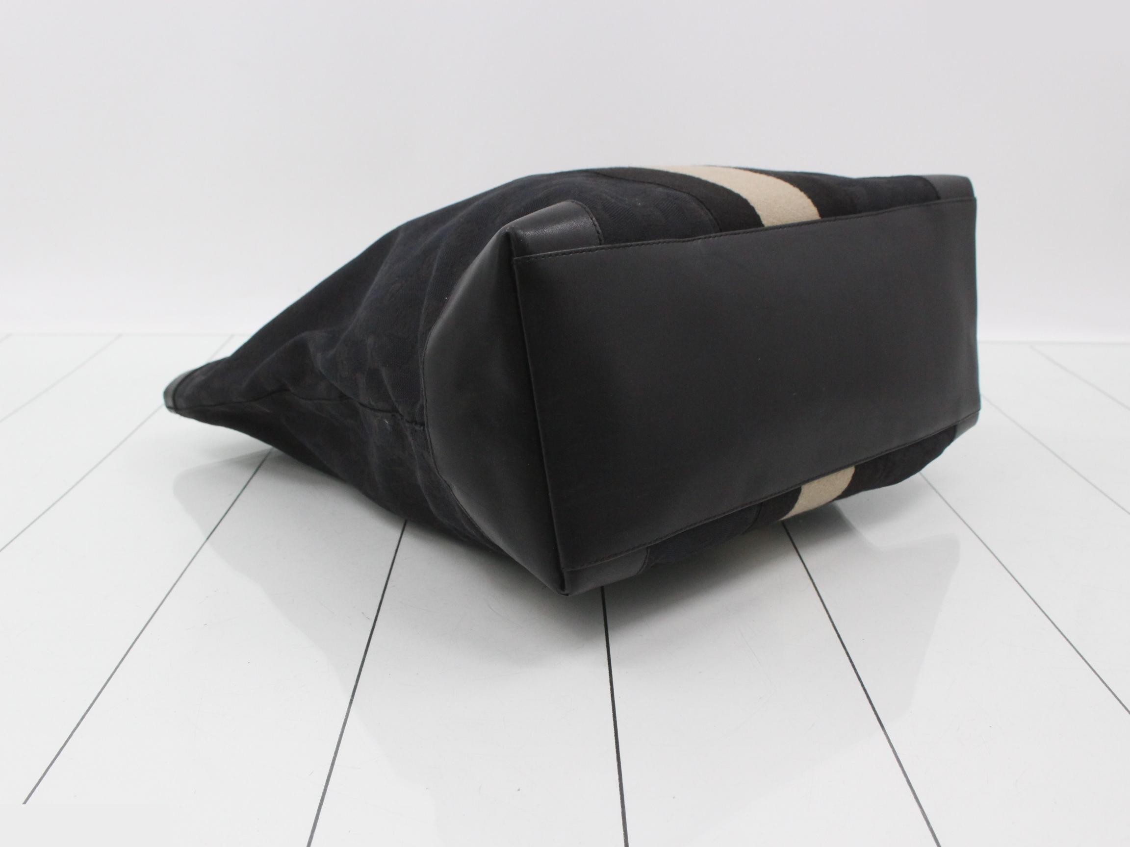 GG Canvas Tote Bag, Black — view 5