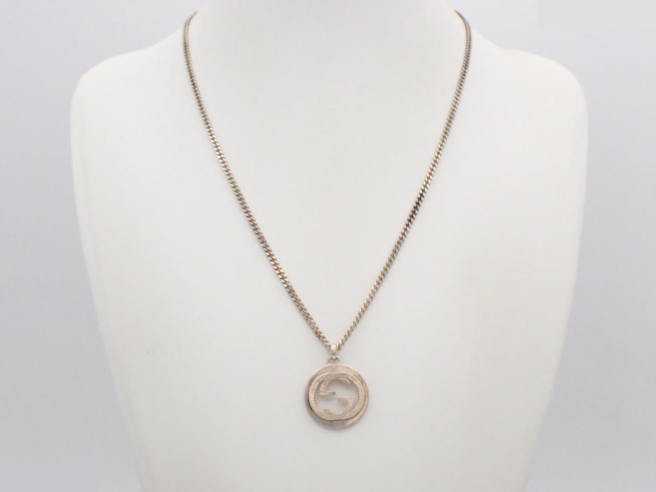 Interlocking necklace, sterling silver (925), 18.1g, chain approximately 54cm. — view 3